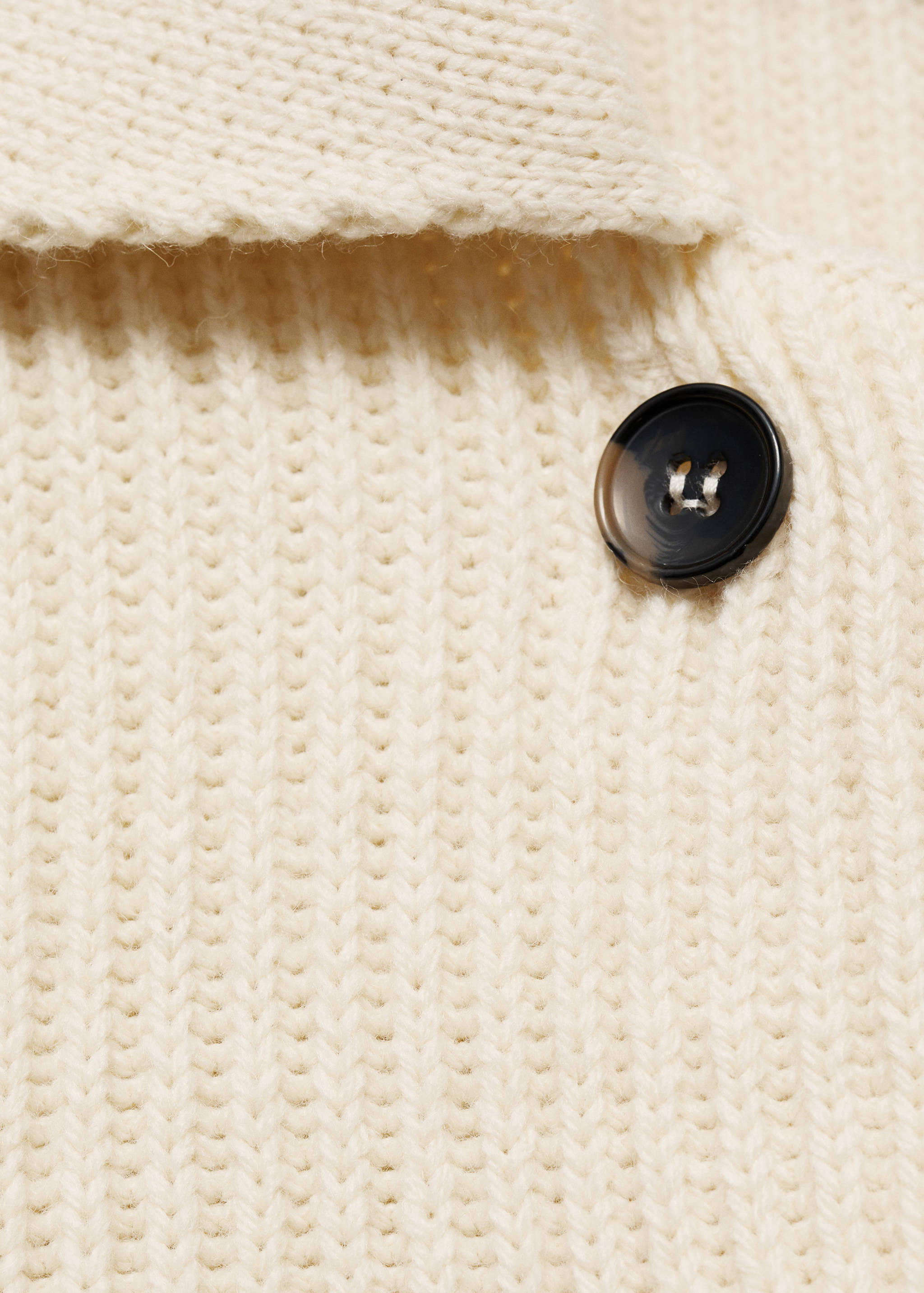 Ribbed jacket with buttons - Details of the article 8