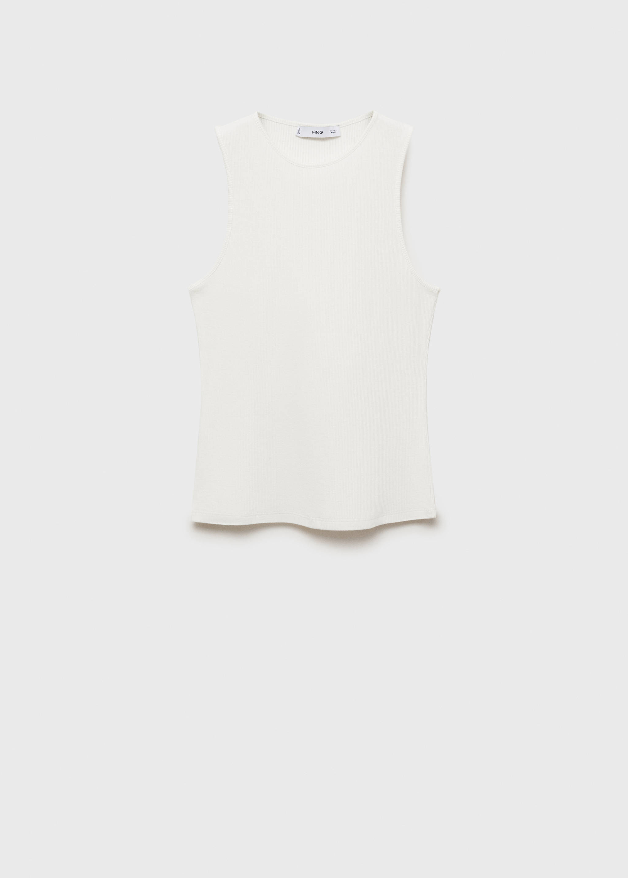 Top algodón canalé - Artículo sin modelo