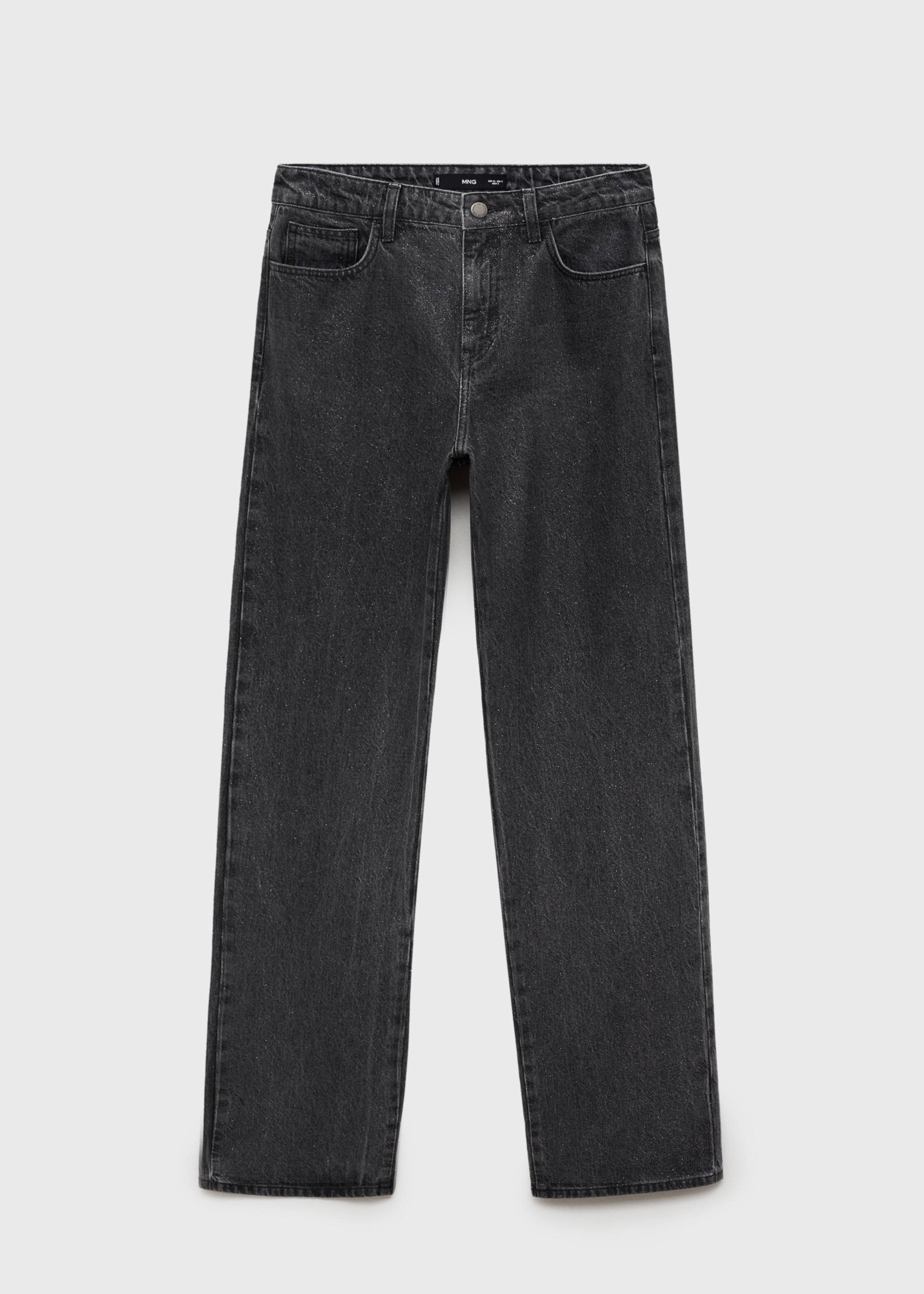 Shiny straight-fit jeans - Article without model