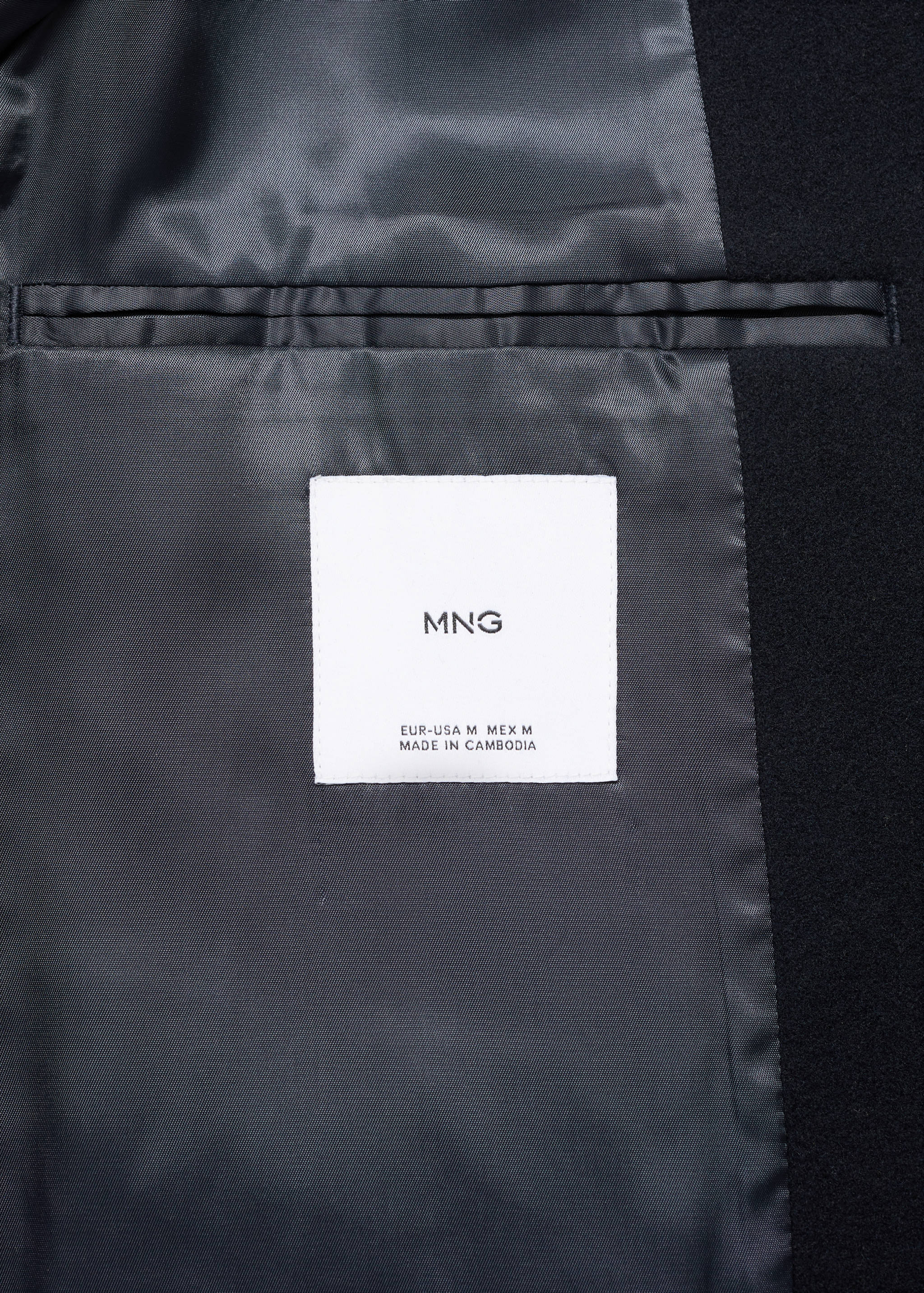 有领羊毛长大衣 - null