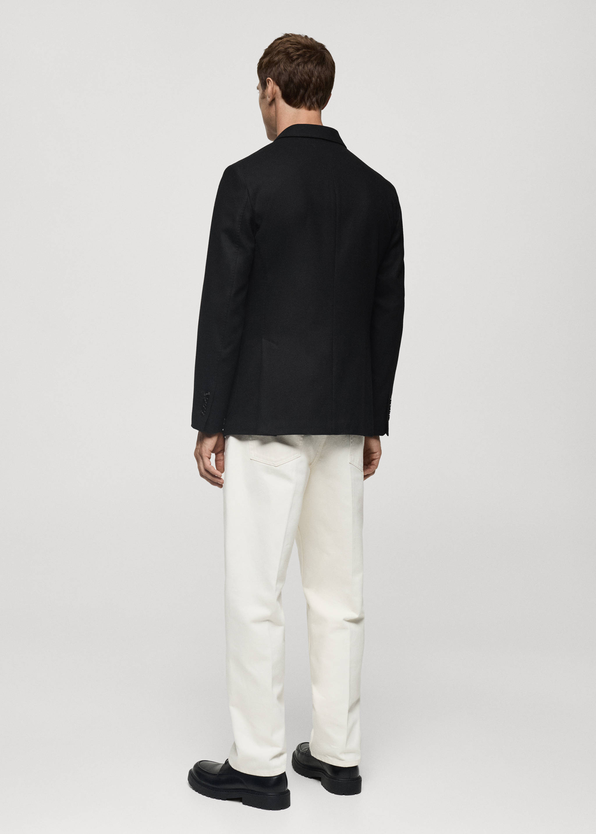 Recycled wool slim-fit jacket - Reverse of the article