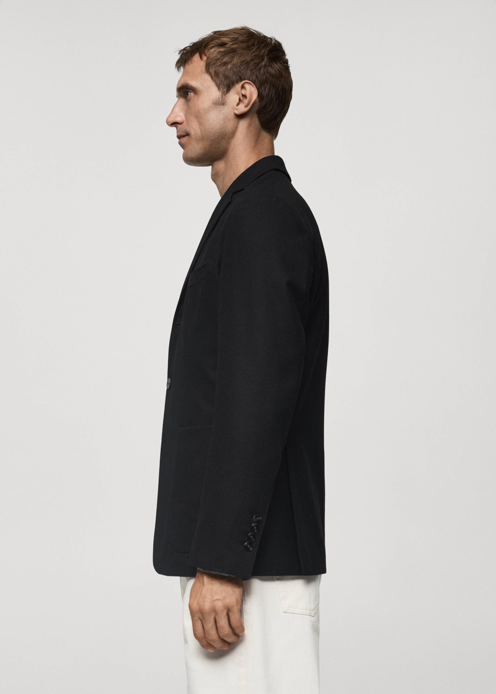 Recycled wool slim-fit jacket - Details of the article 2