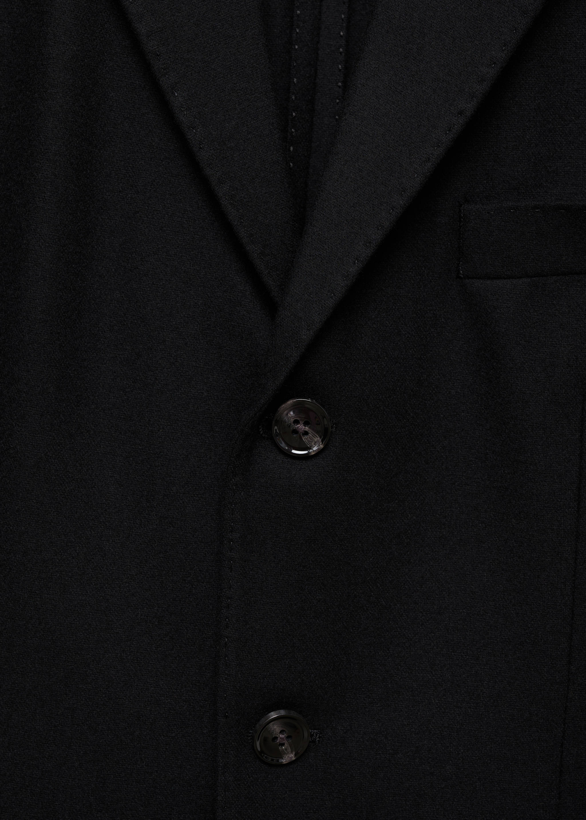 Recycled wool slim-fit jacket - Details of the article 8