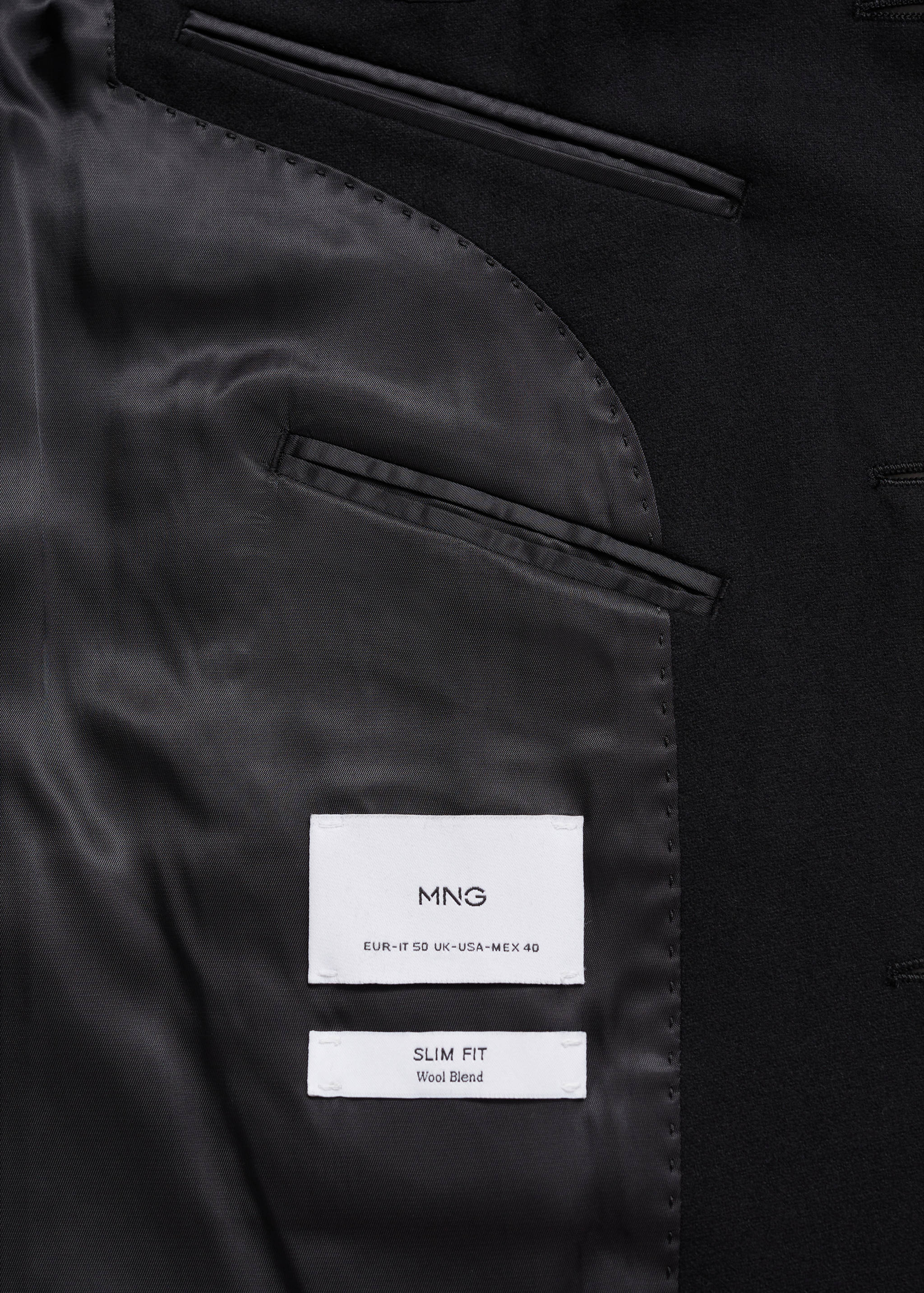 Recycled wool slim-fit jacket - Details of the article 0