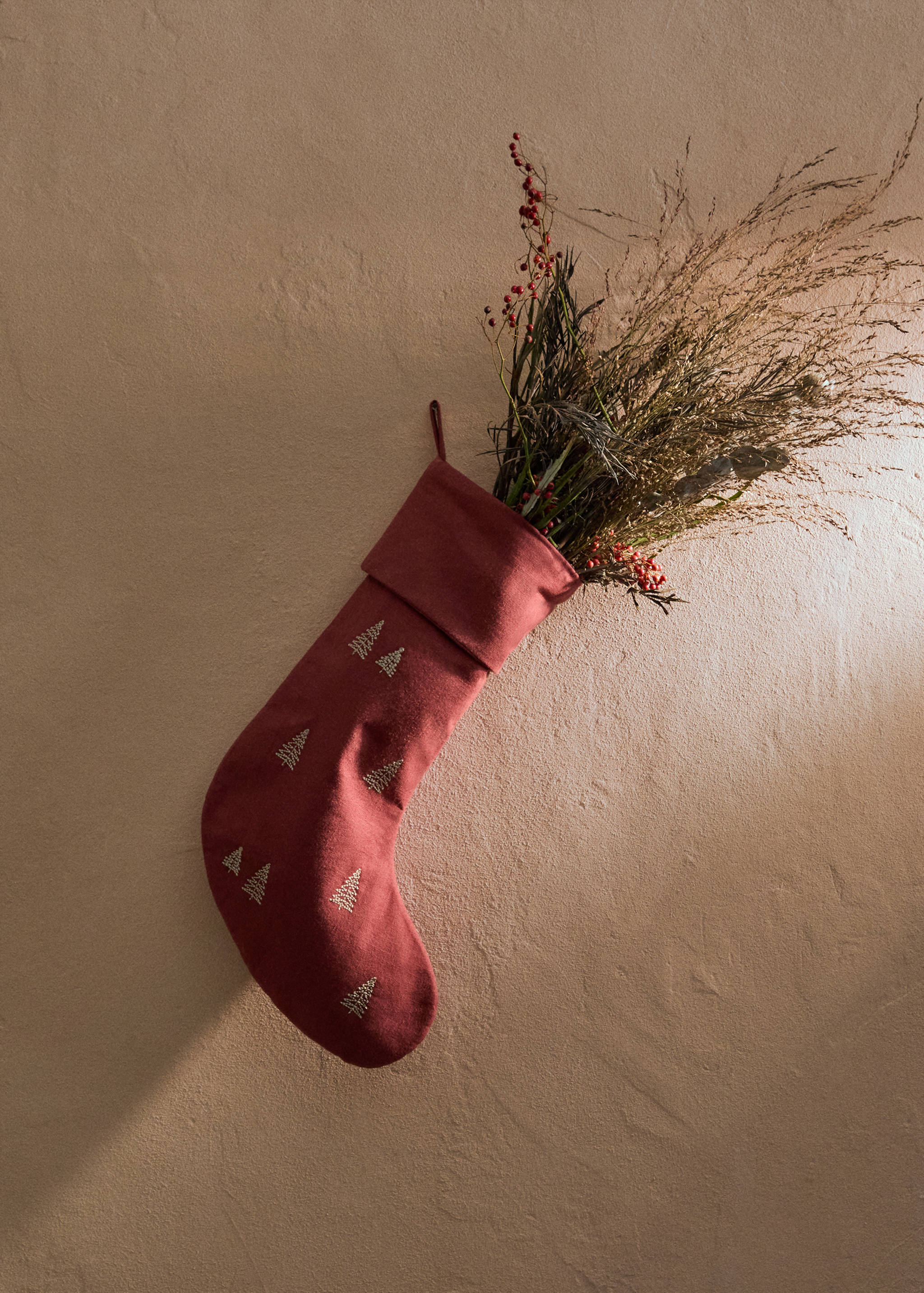Décoration chaussette broderie arbre - Plan général