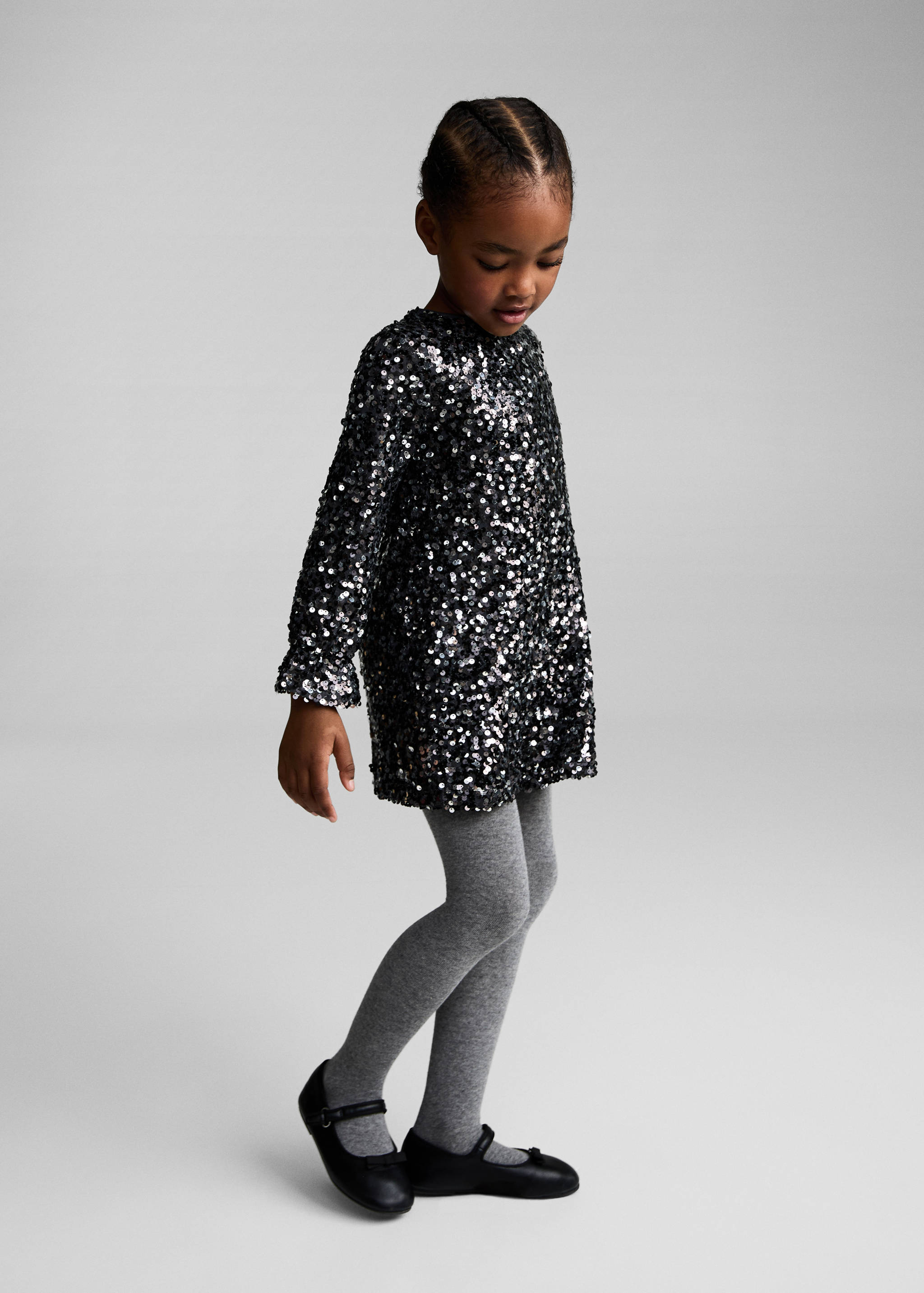 Robe à empiècements en paillettes - Plan général