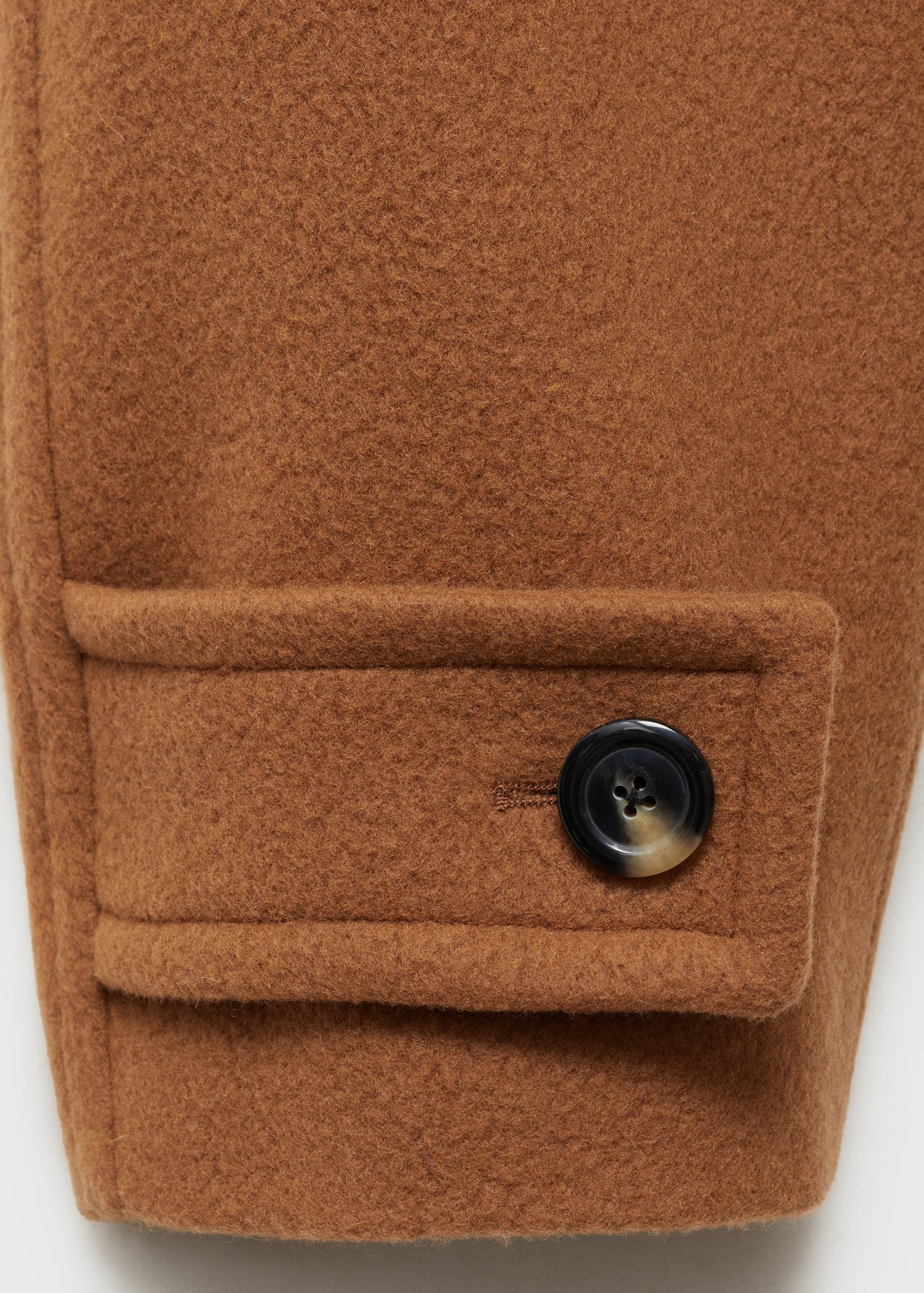 Woollen coat with belt - Details of the article 0