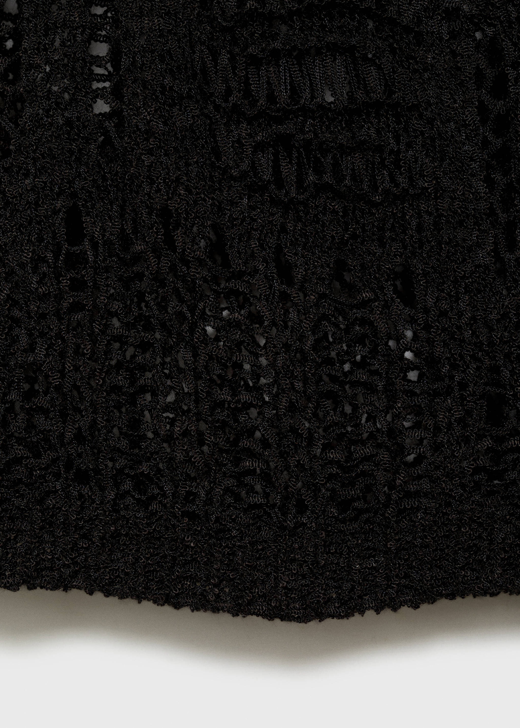 Flared sleeve unstitched knit sweater - Details of the article 0
