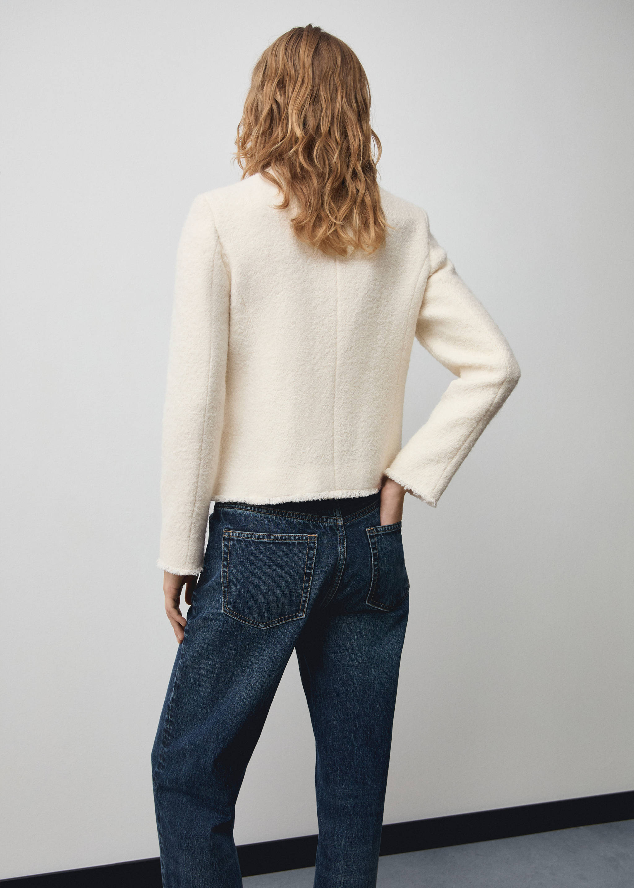 Pocket tweed jacket - Reverse of the article