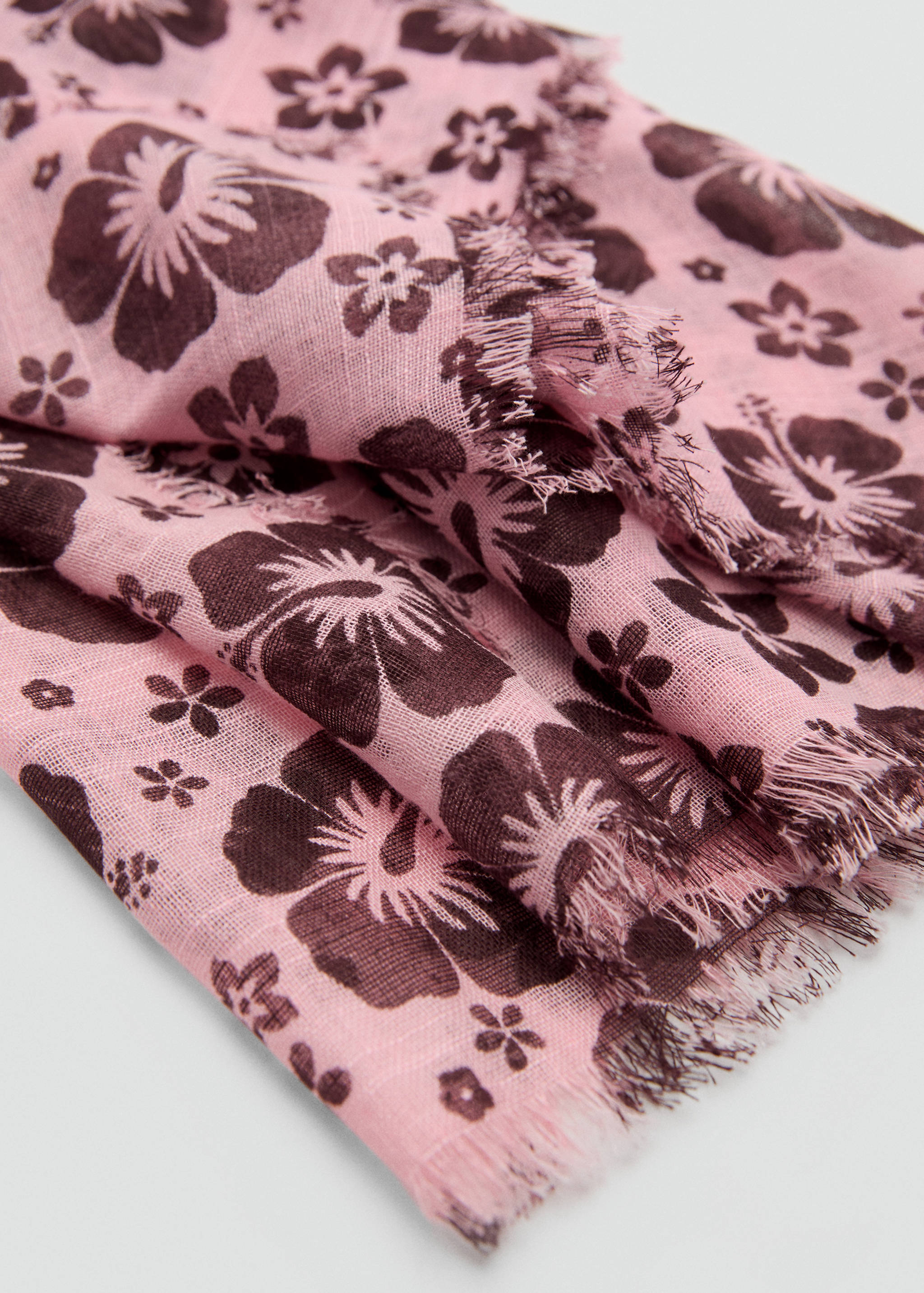 Floral print scarf - Medium plane