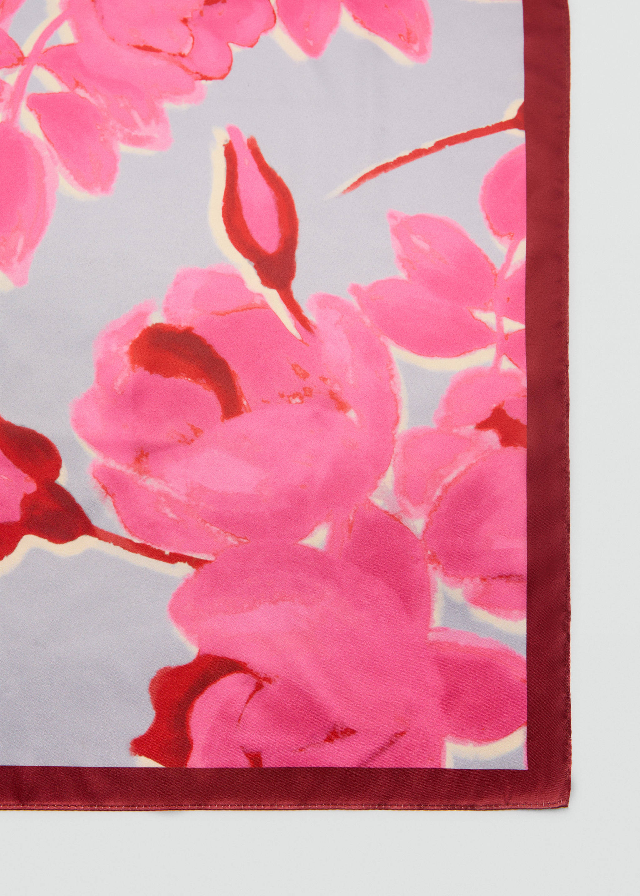 Floral print scarf - Medium plane