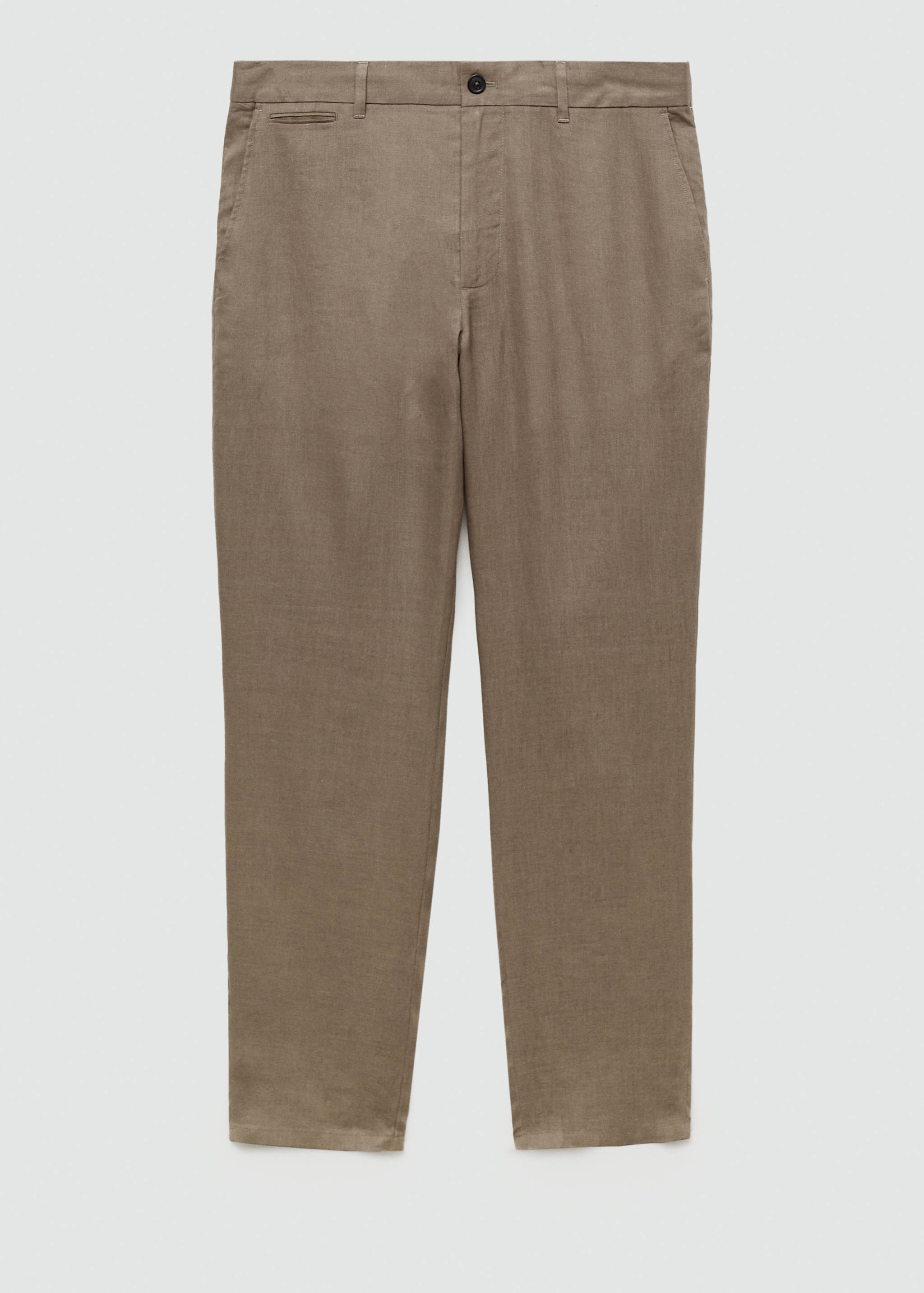 Slim-fit 100% linen trousers - Article without model