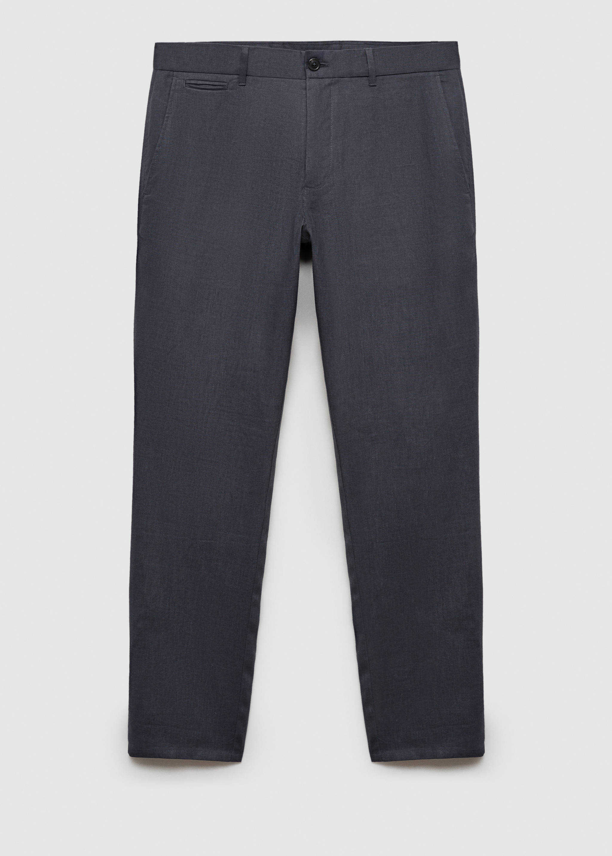 Slim-fit 100% linen trousers - Article without model