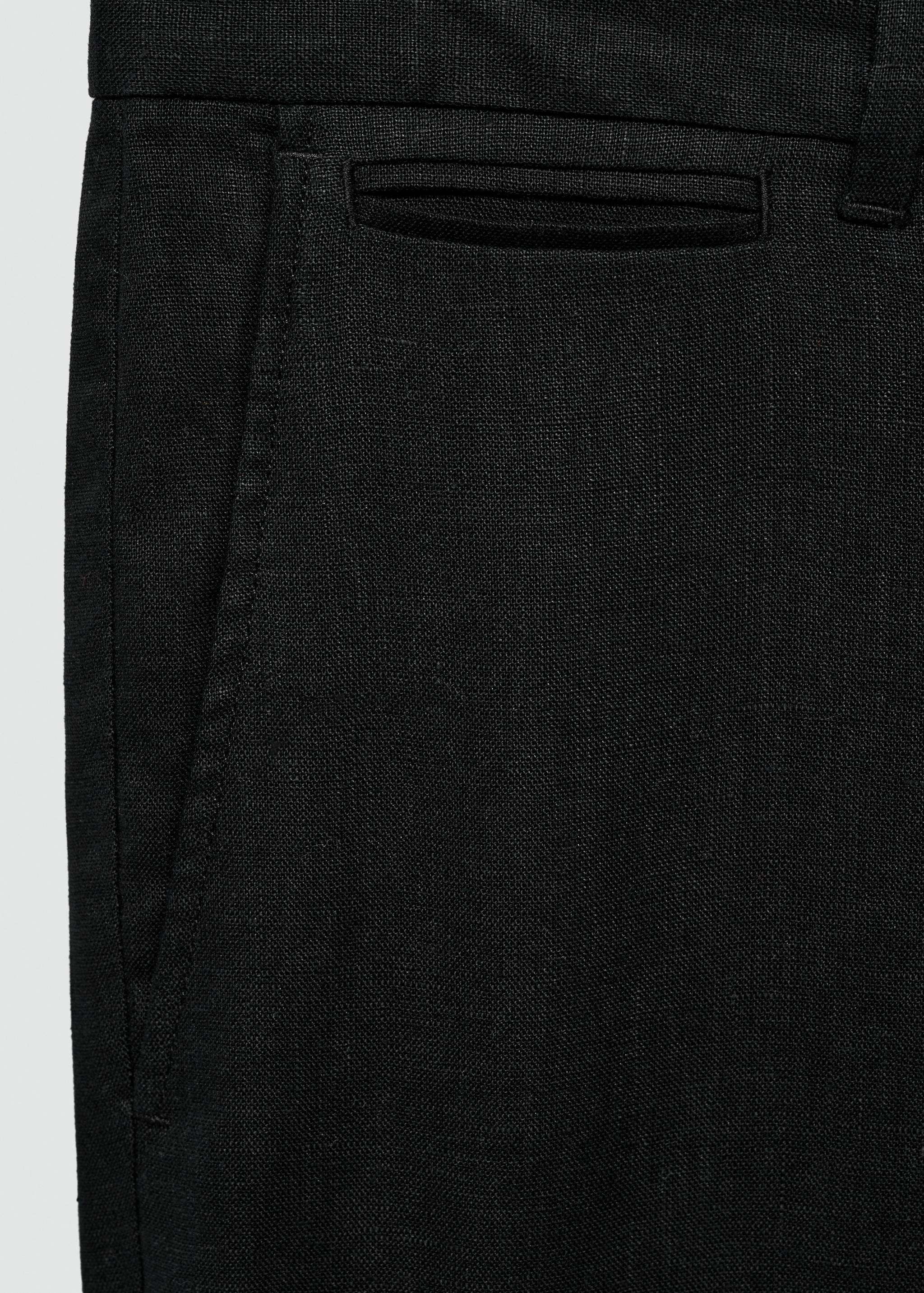 Slim fit broek 100% linnen - Detail van het artikel 0