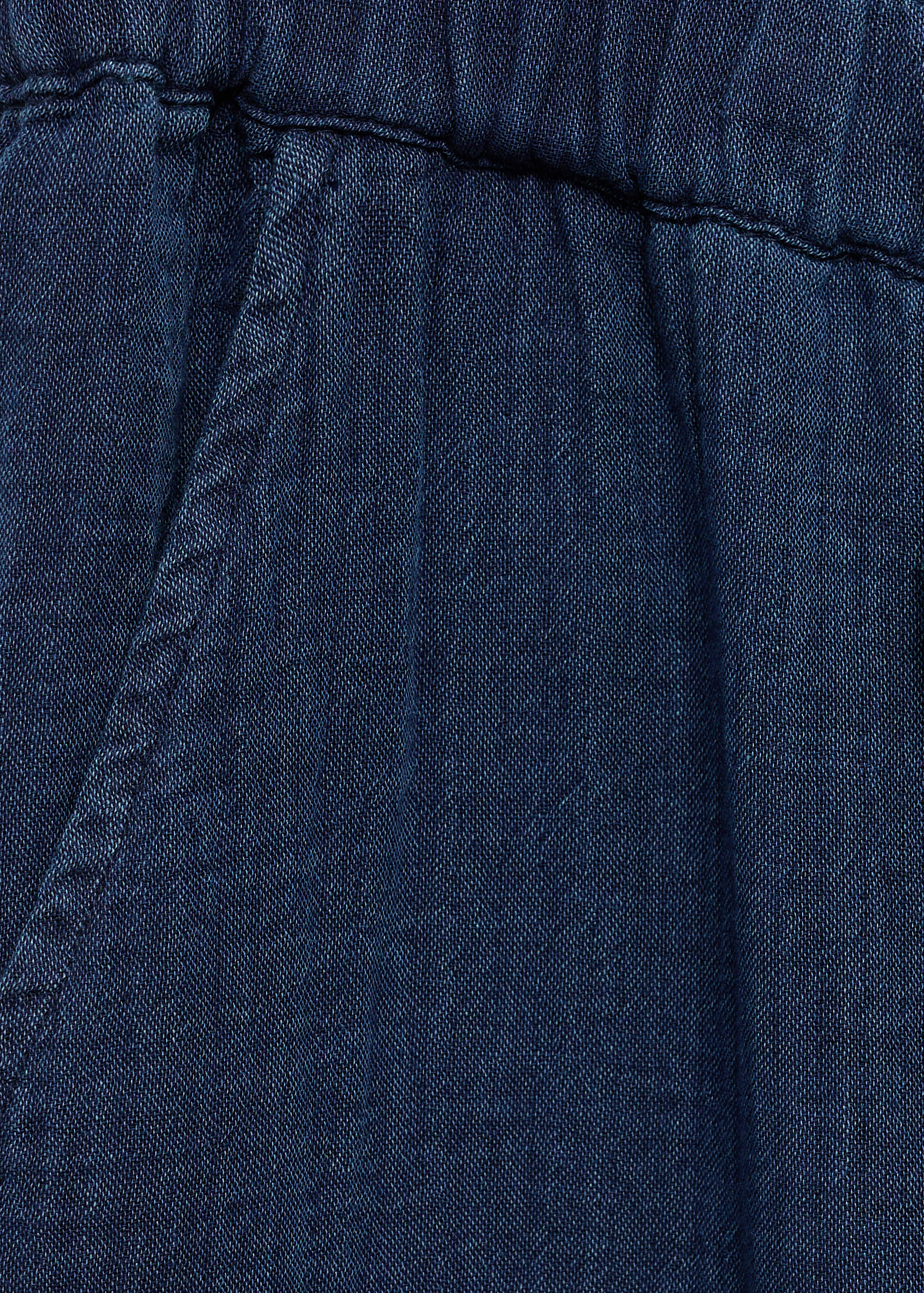 Elastic waist cotton trousers - Details of the article 8
