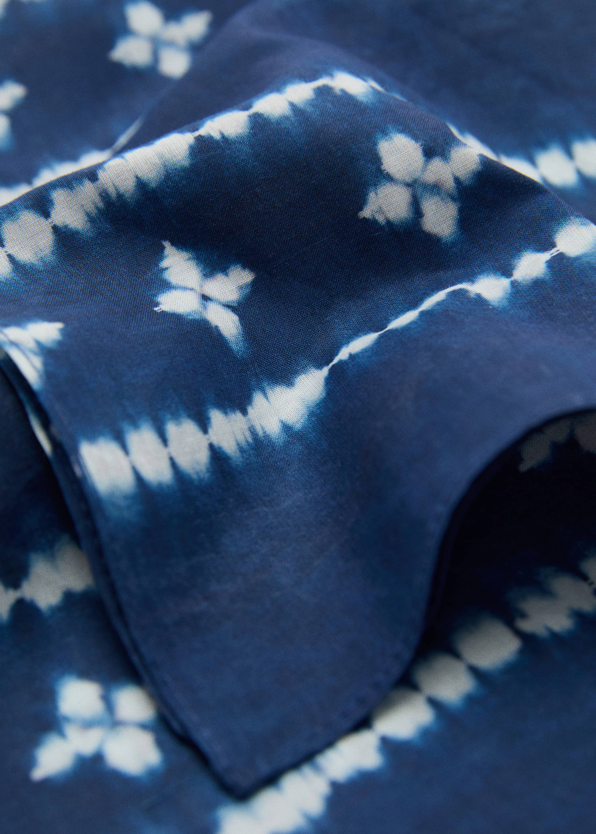 印花棉质围巾 - null