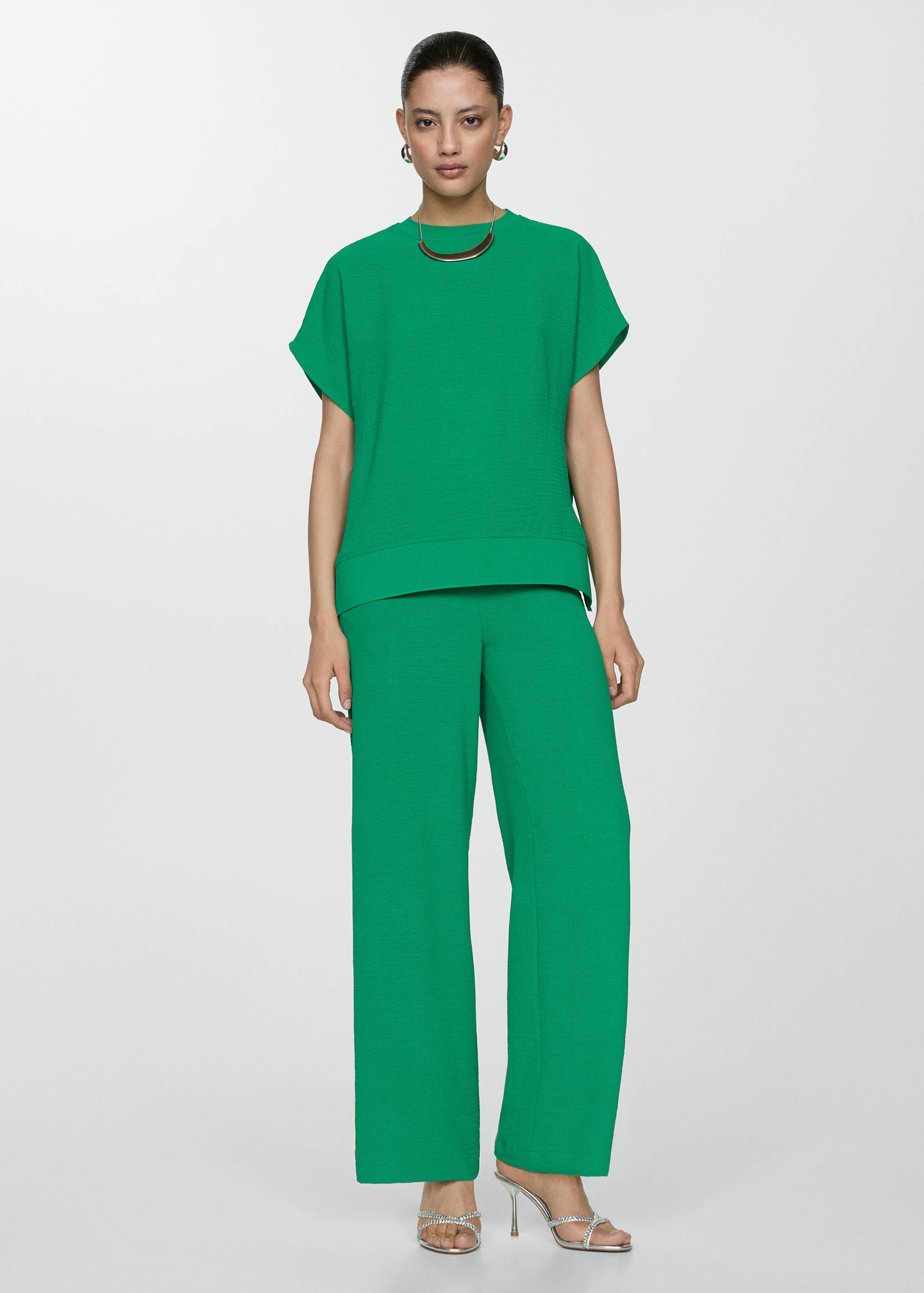 Pantalon fluide wideleg - Plan général