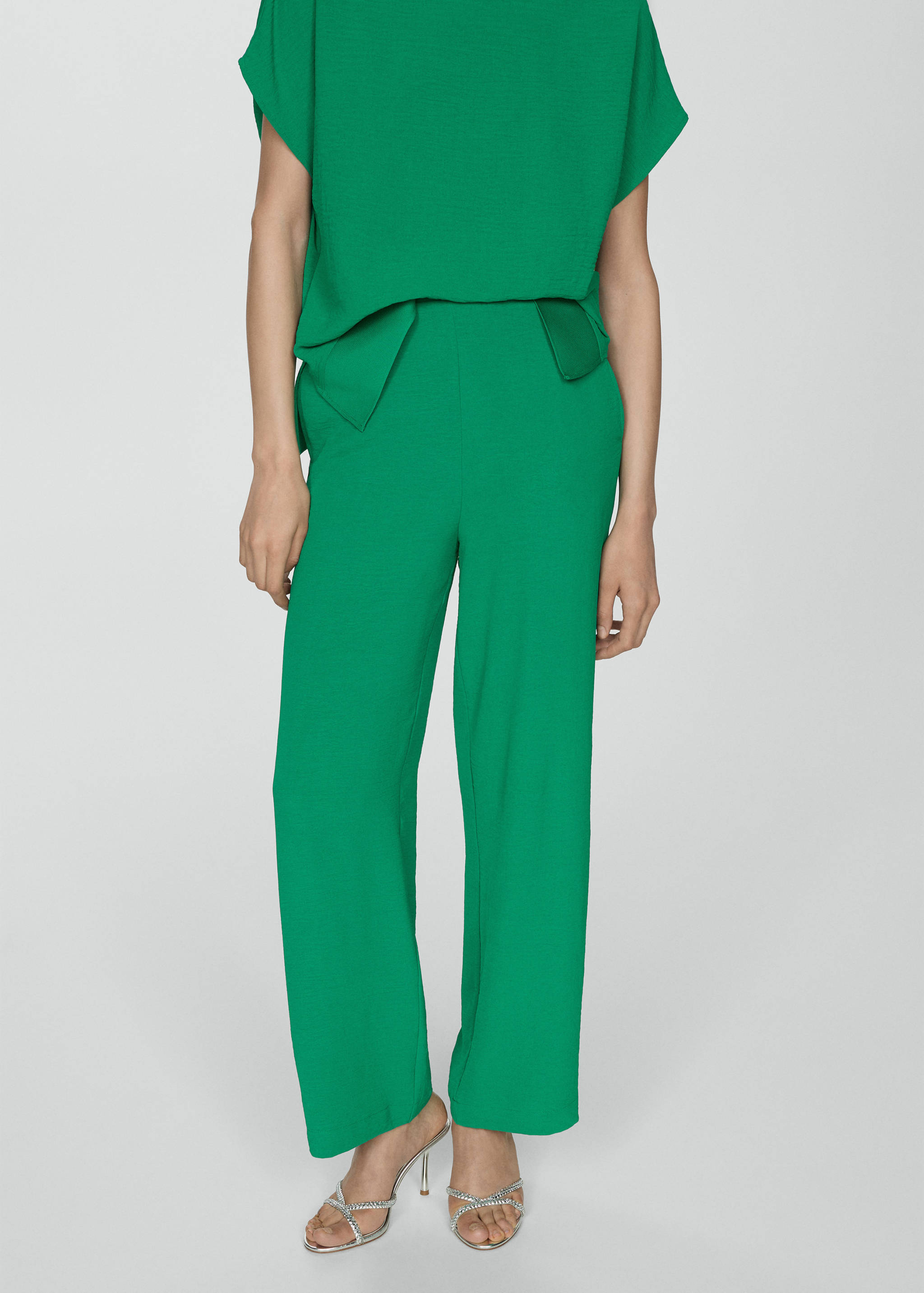 Pantalon fluide wideleg - Plan moyen