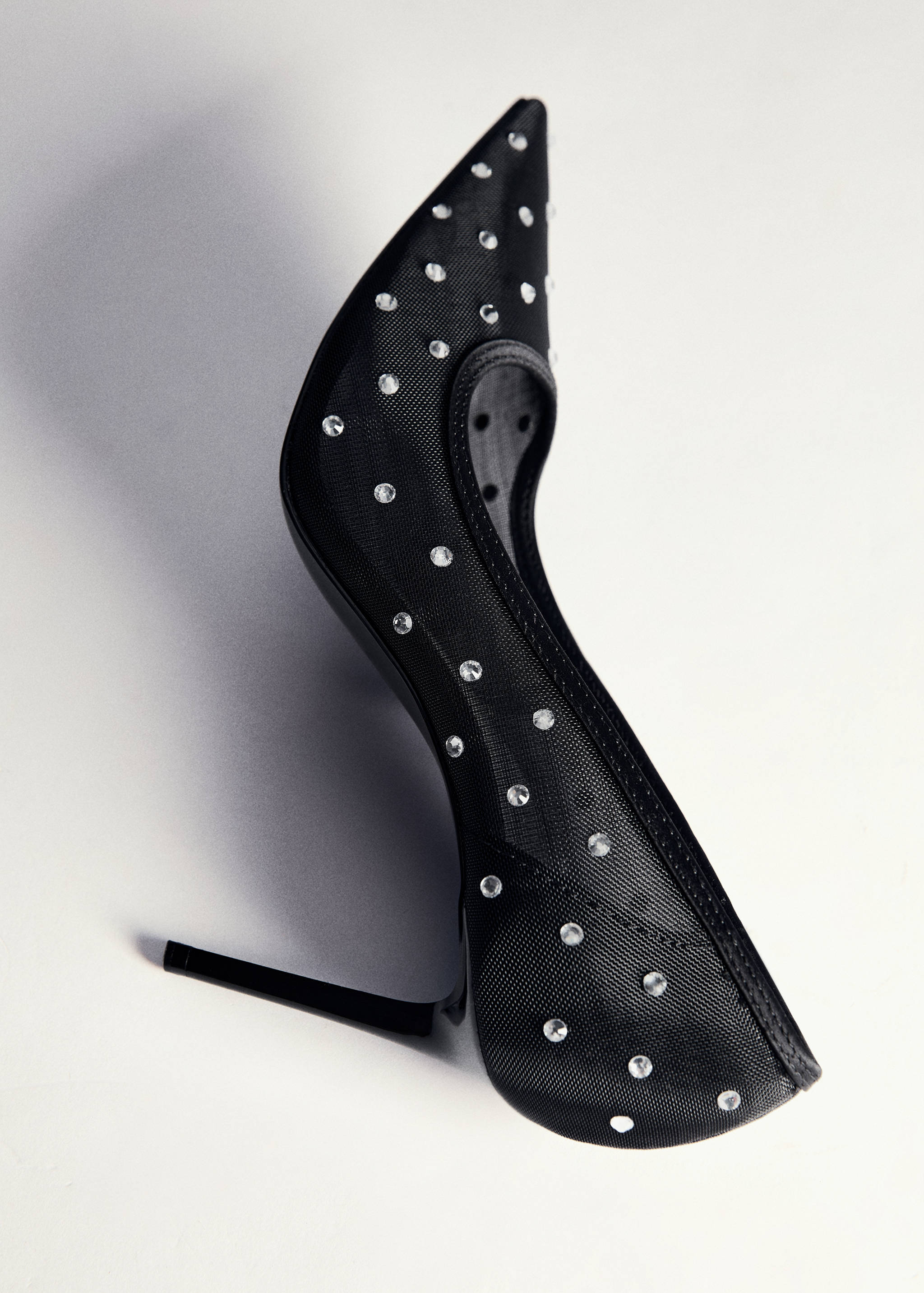 Glitter mesh heeled shoes - Details of the article 5