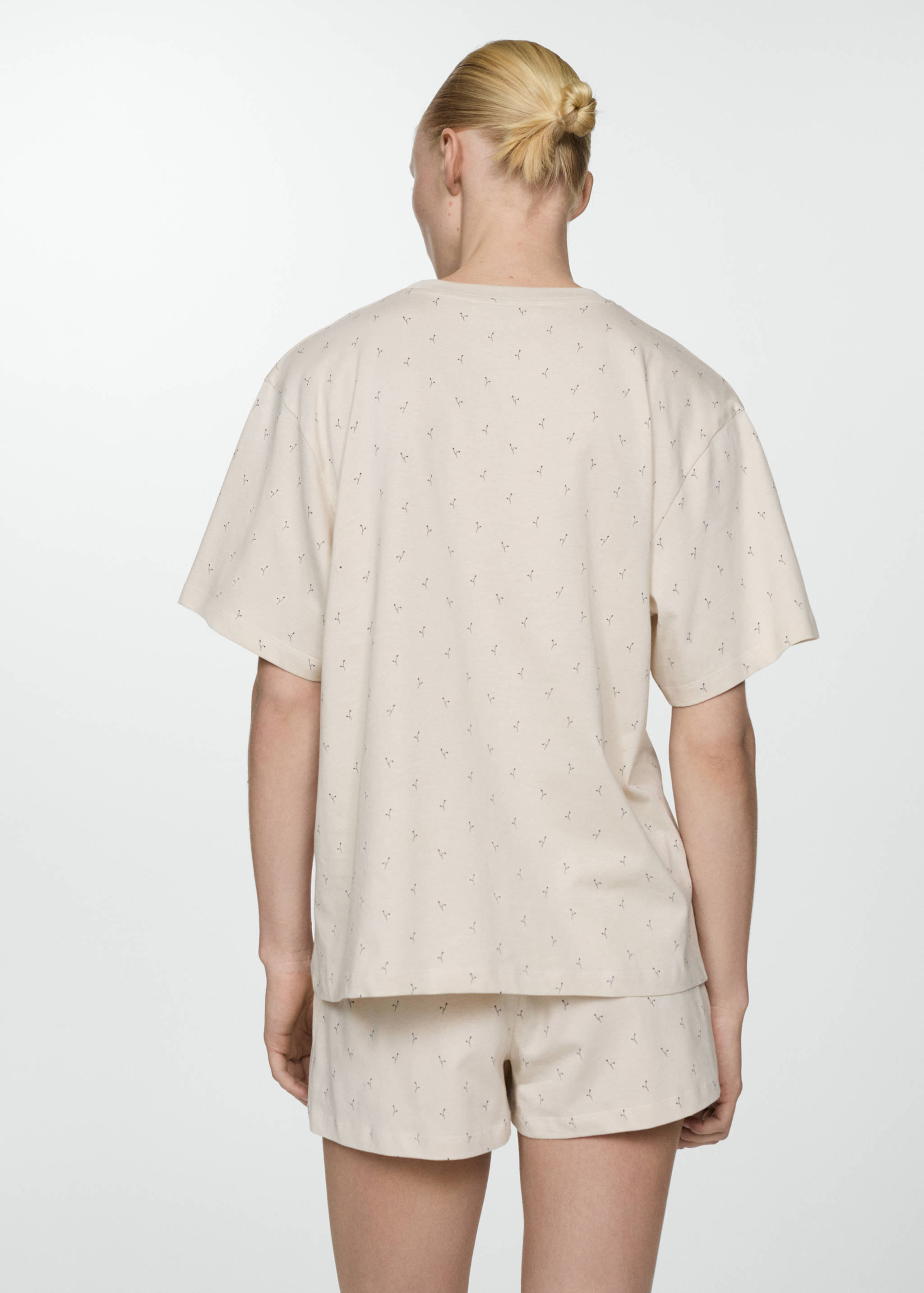 Two-piece short pyjamas - Reverse of the article