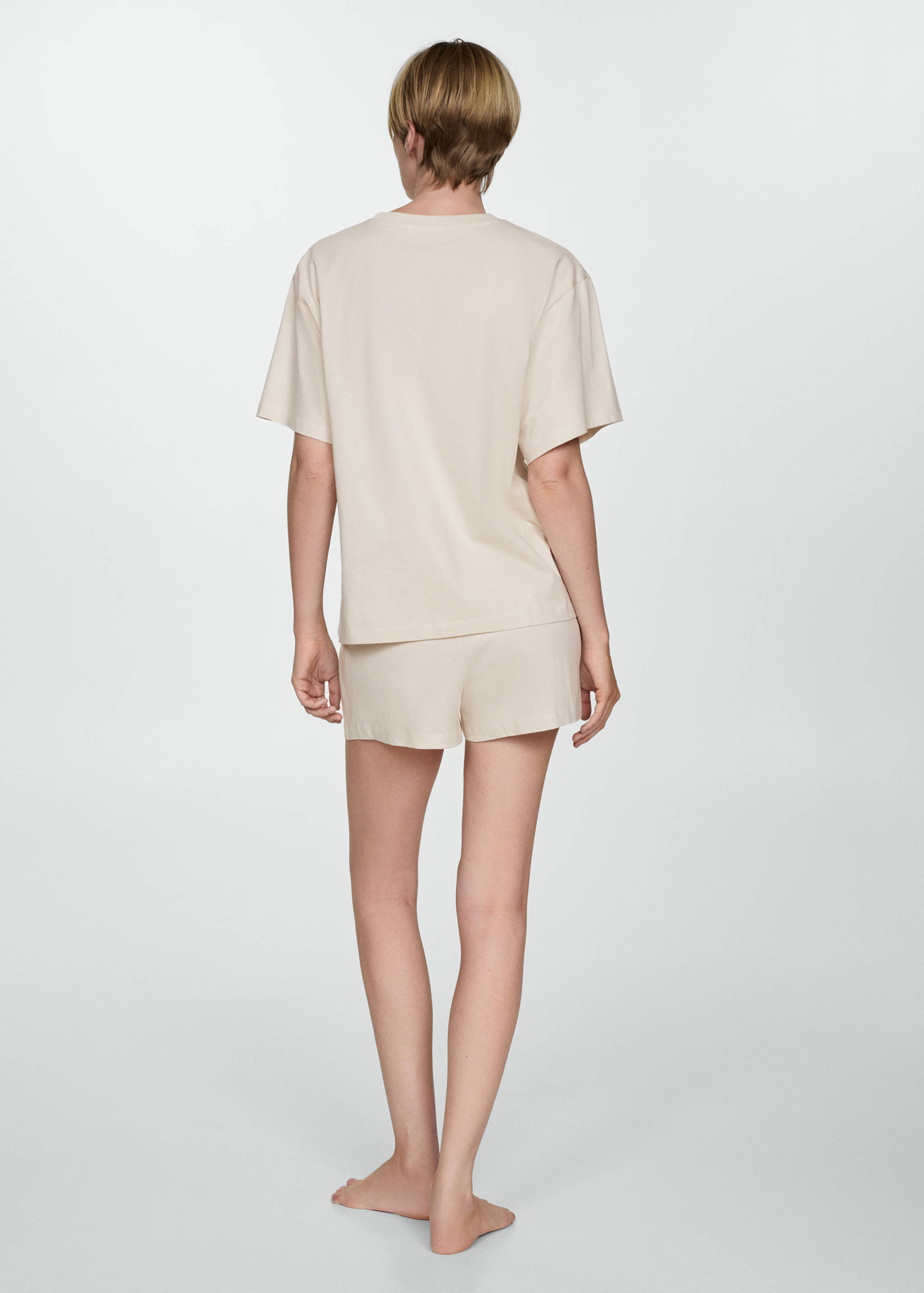 Two-piece short pyjamas - Reverse of the article