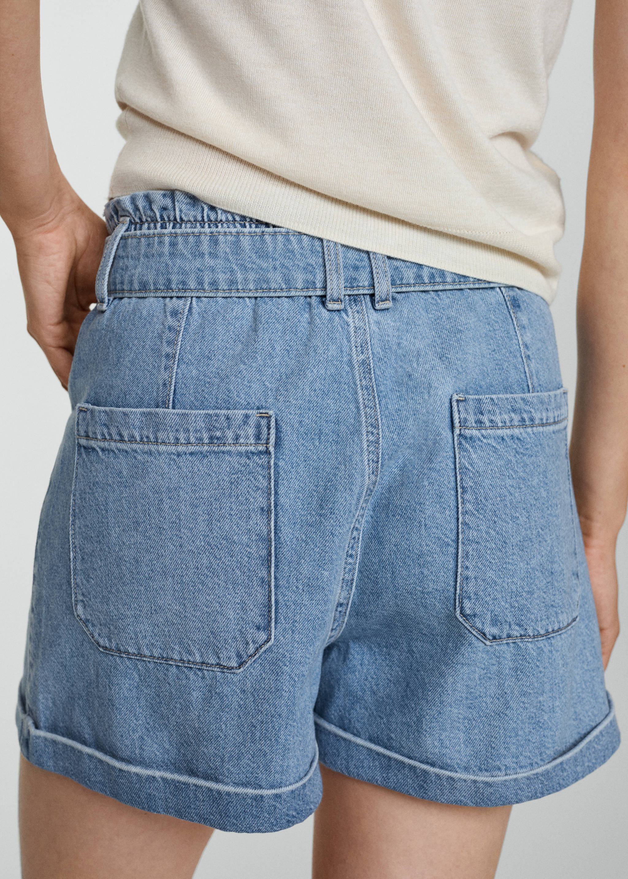 Σορτς denim ζώνη - Λεπτομέρεια του προϊόντος 2