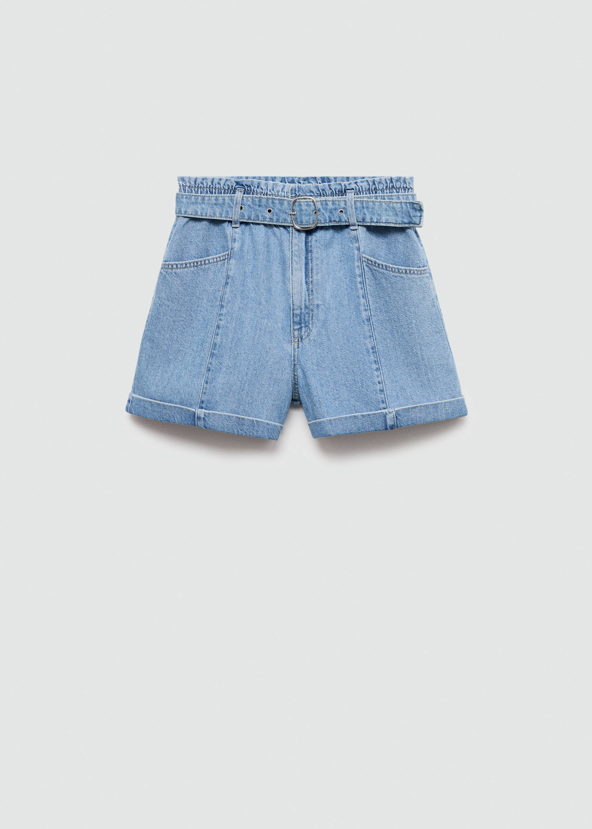 Denim shorts with belt - Article without model