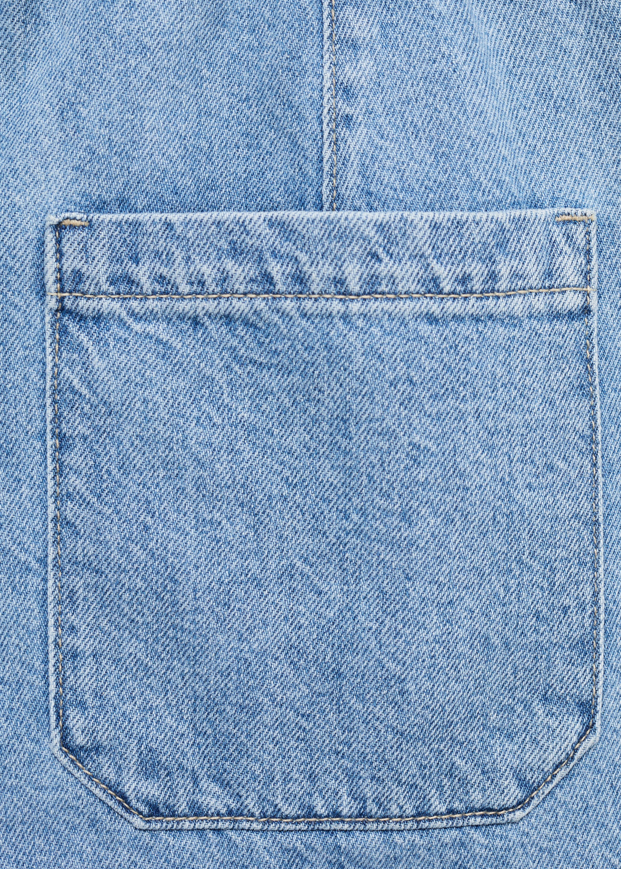 Denim shorts with belt - Details of the article 0