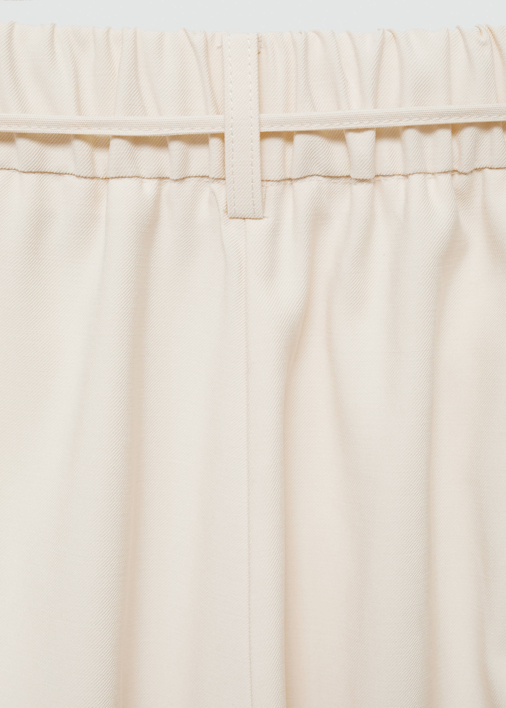 Wide leg trousers with elastic waist - Details of the article 0