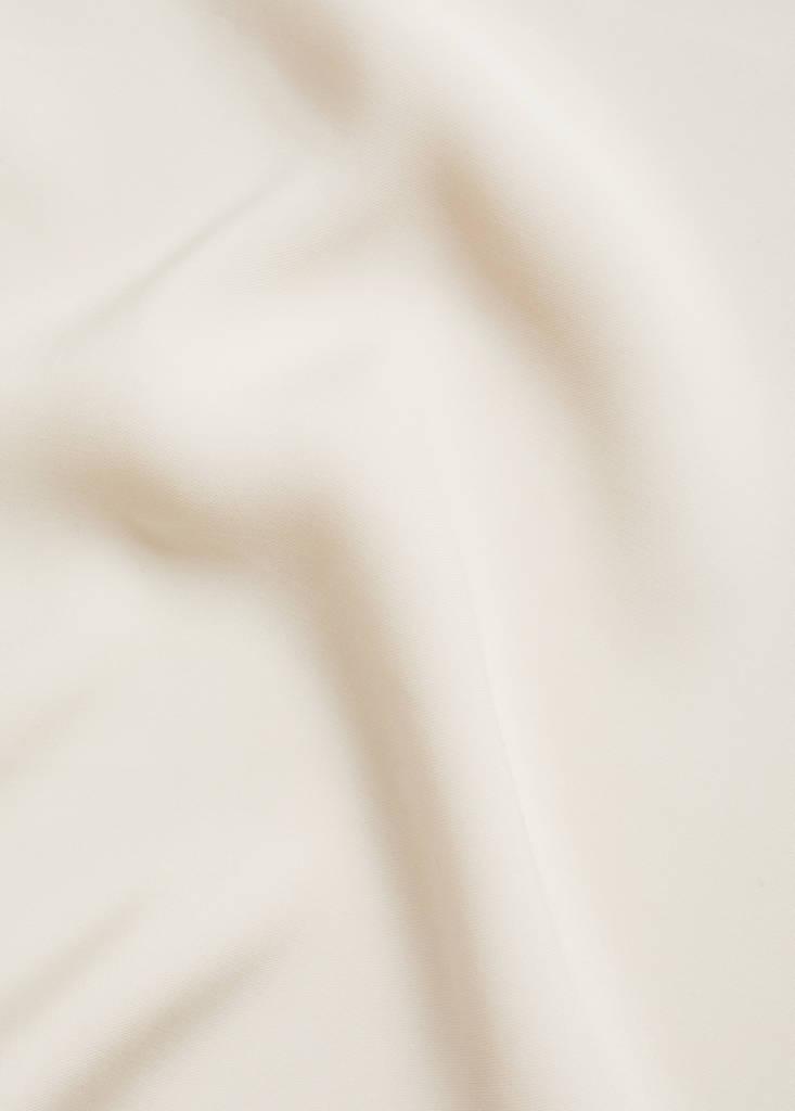 Fluid strapless top — Ecru