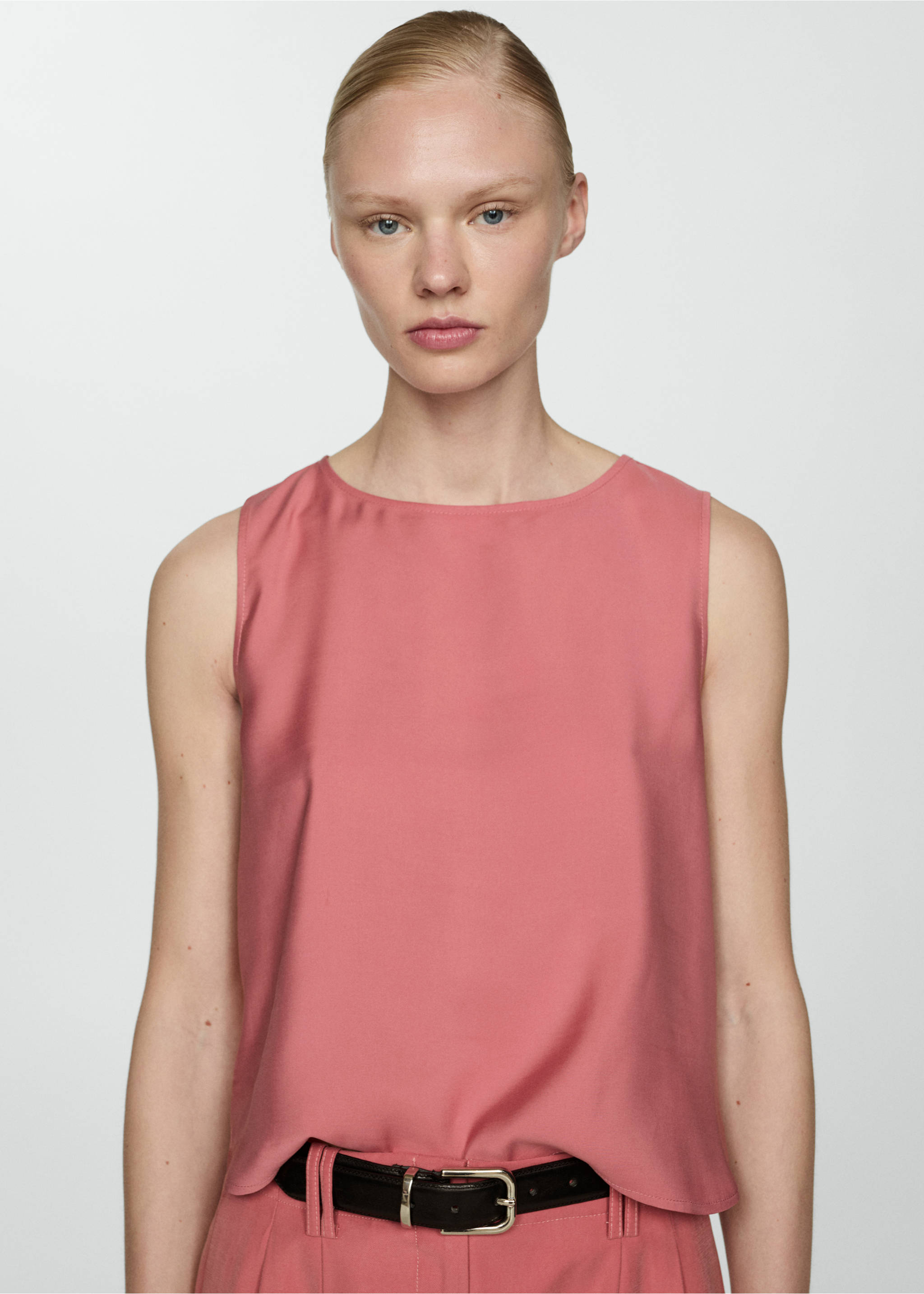 Fluid strapless top - Medium plane, Pastel Pink. Ref: 77050281-00.