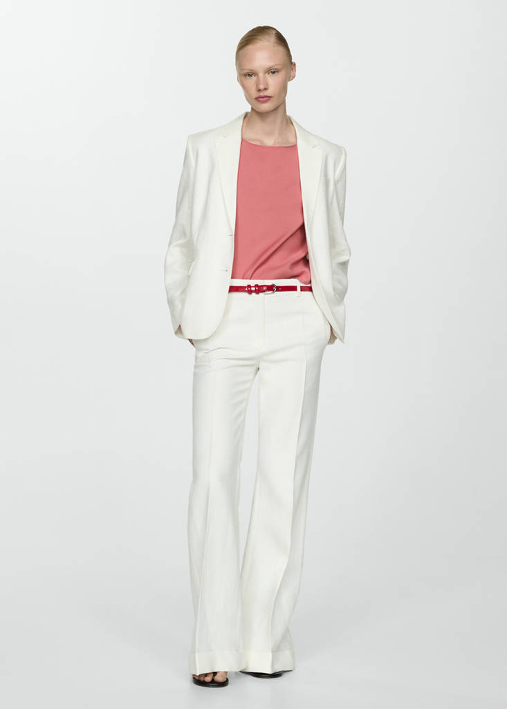 Fluid strapless top — Pastel Pink