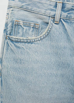 Straight-fit denim bermuda shorts — Light Blue 2