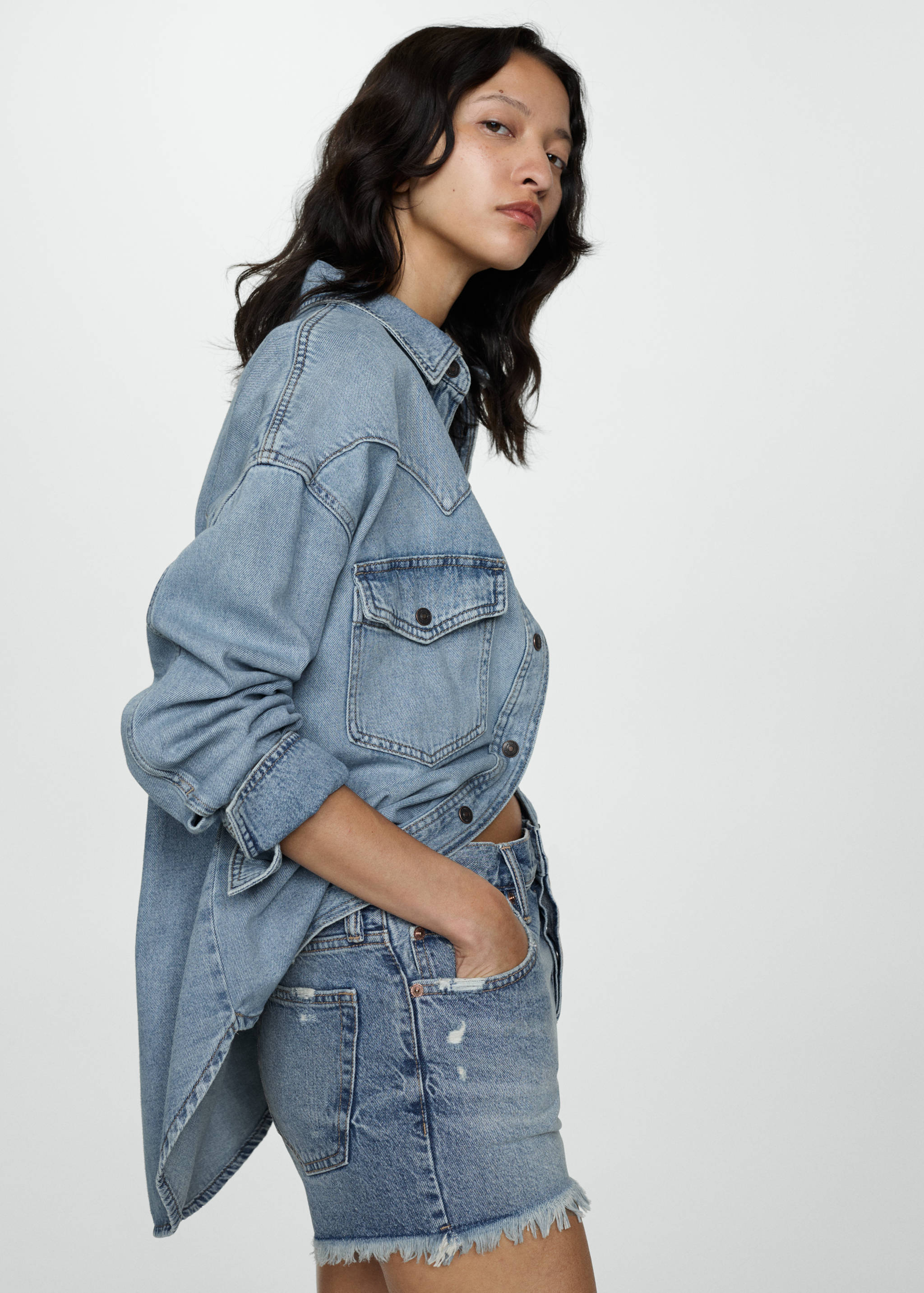 Shorts texans vora desfilada - Detall de l'article 2