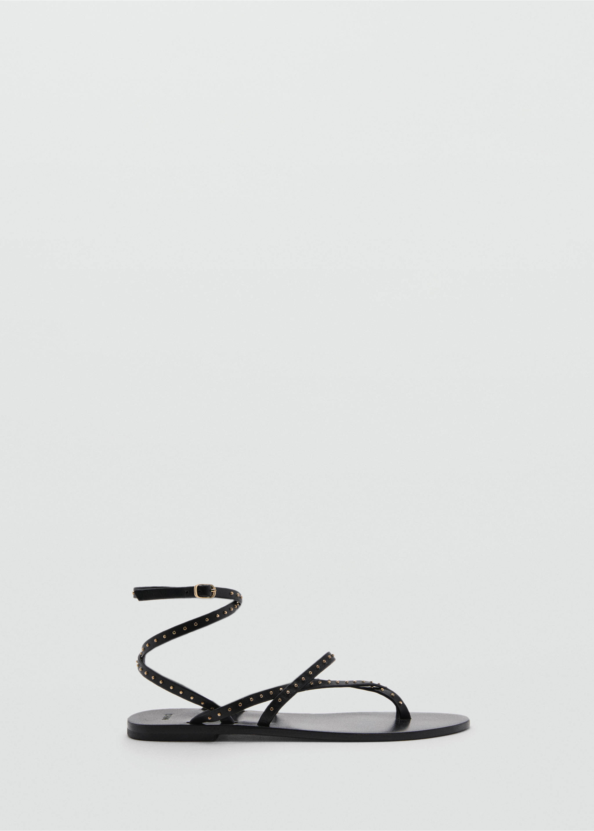 Leather straps sandals - Article without model, Black. Ref: 77050290-00.