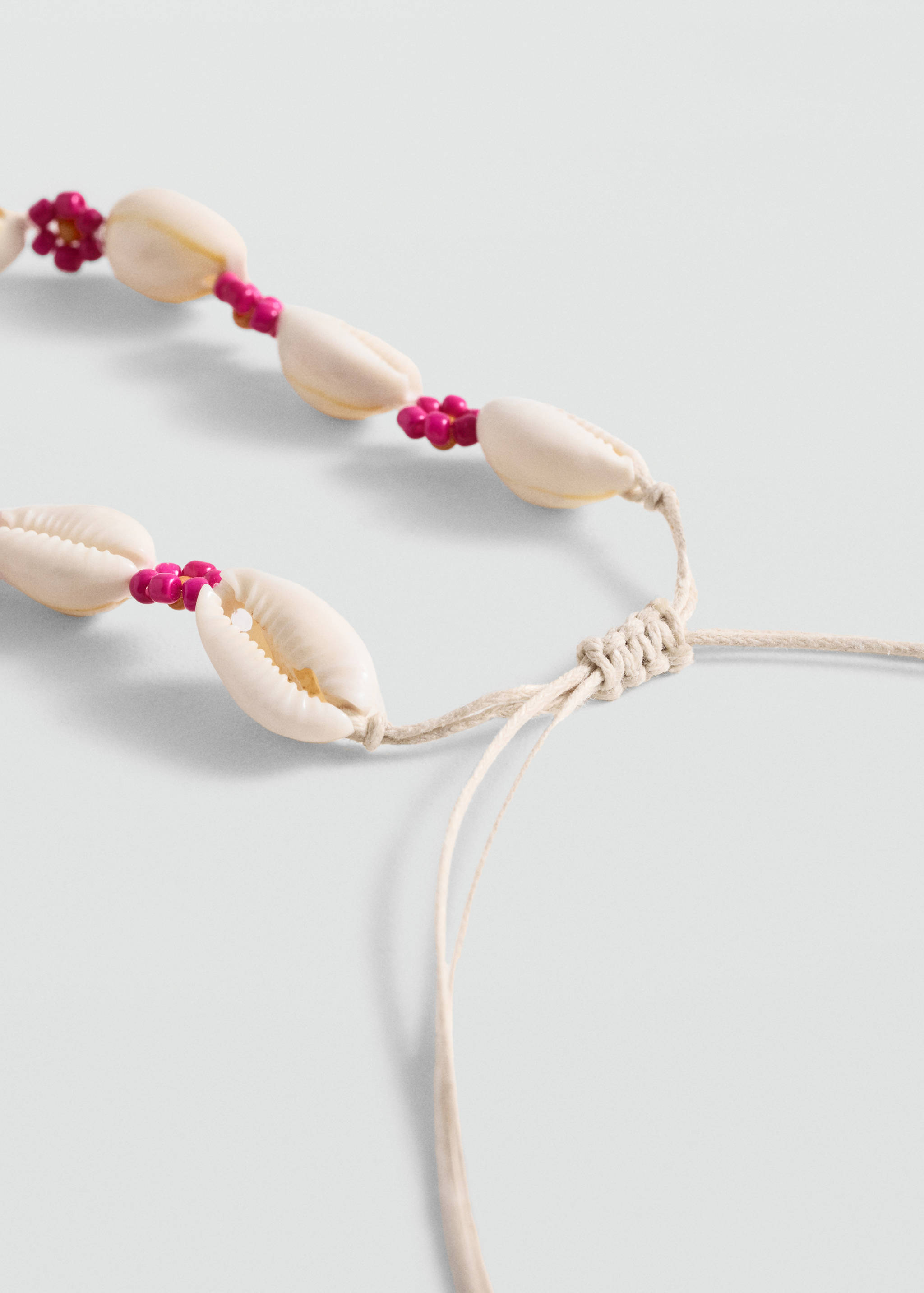 Shell choker necklace - Medium plane