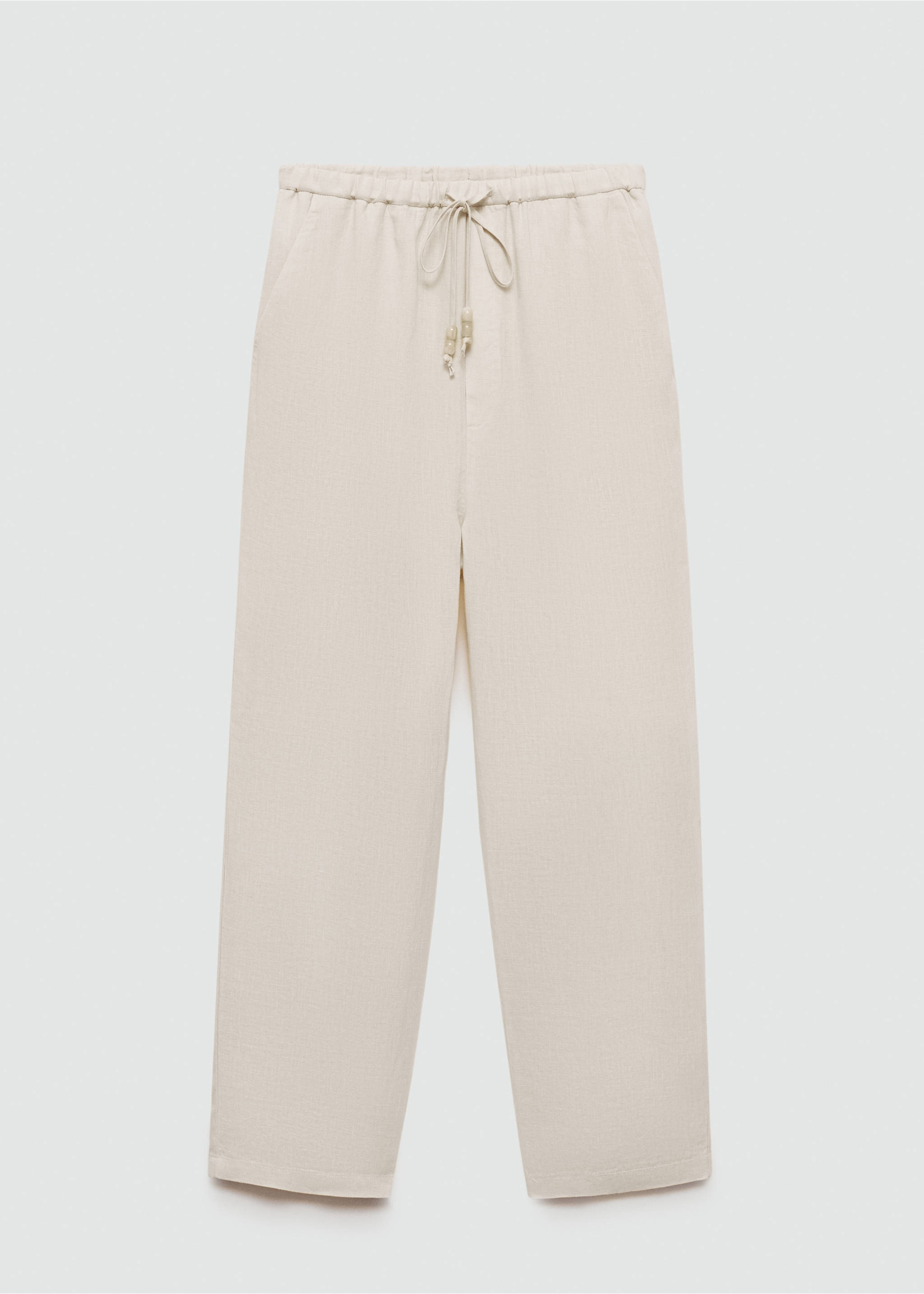 Pantalon jogging lin - Article sans modèle, Écru. Ref: 77050332-00.