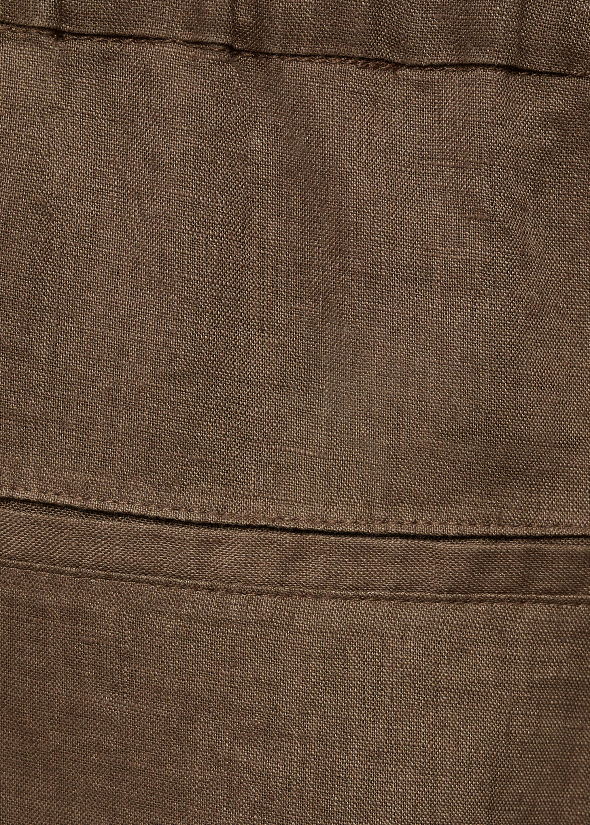 Linen jogger trousers - Details of the article 0