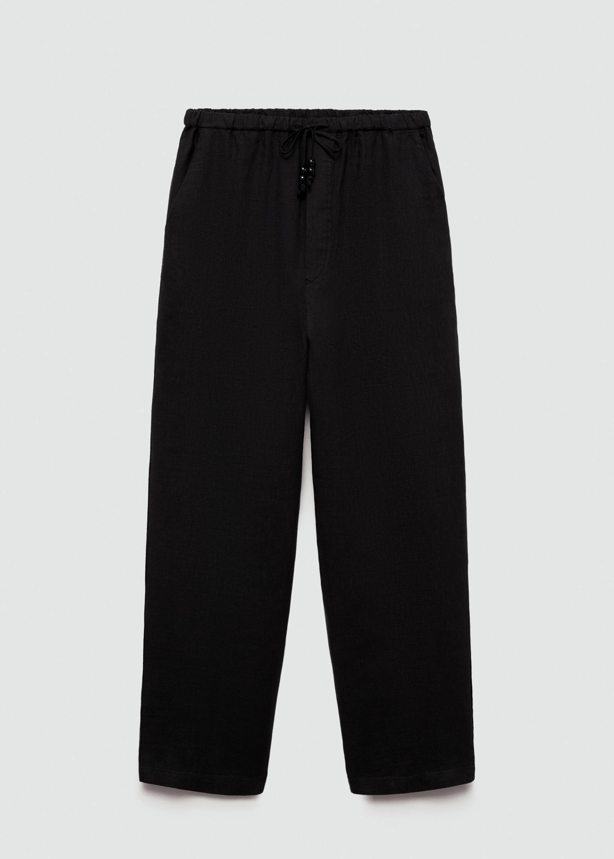 Linen jogger trousers - Article without model