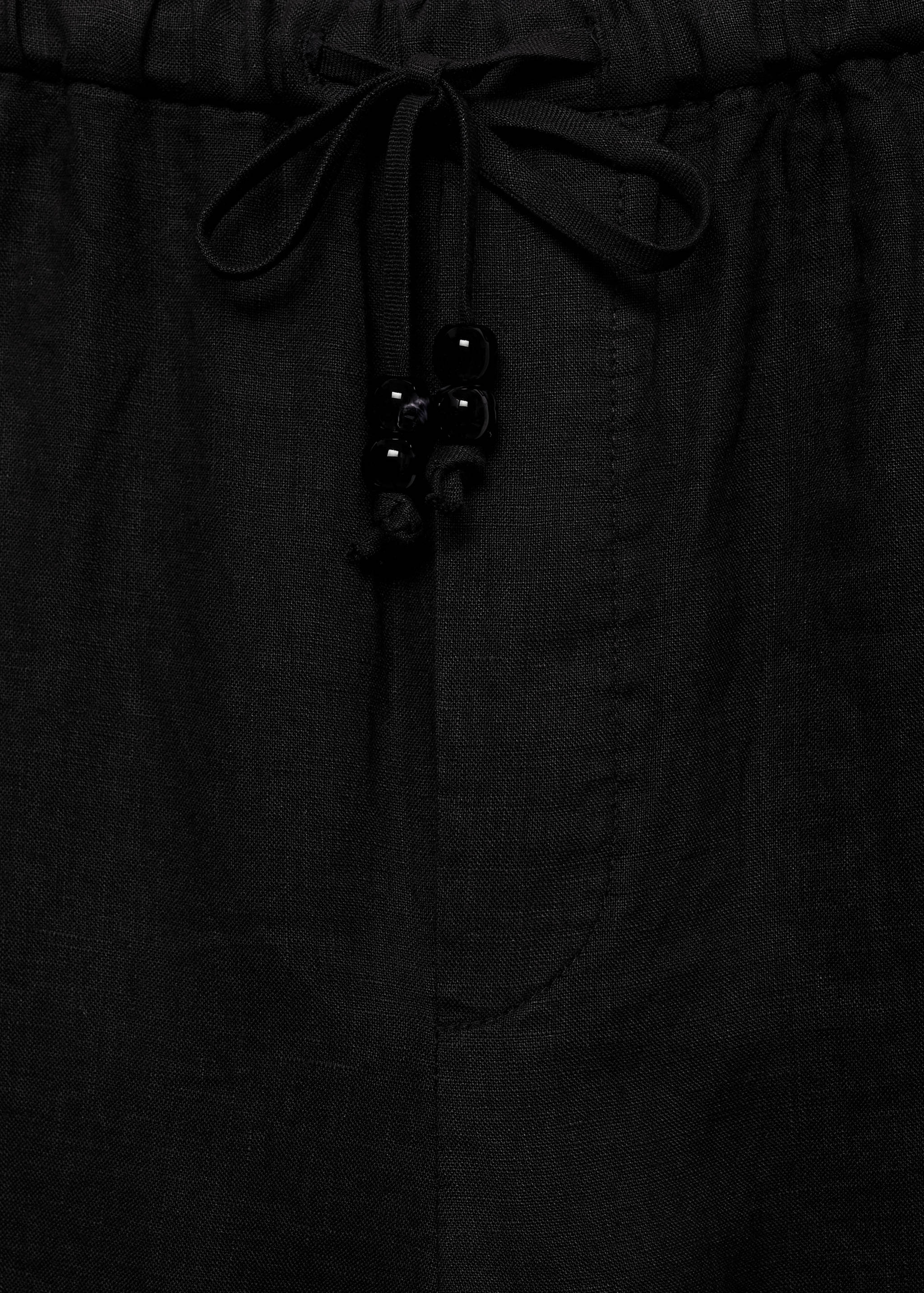 Linen jogger trousers - Details of the article 8