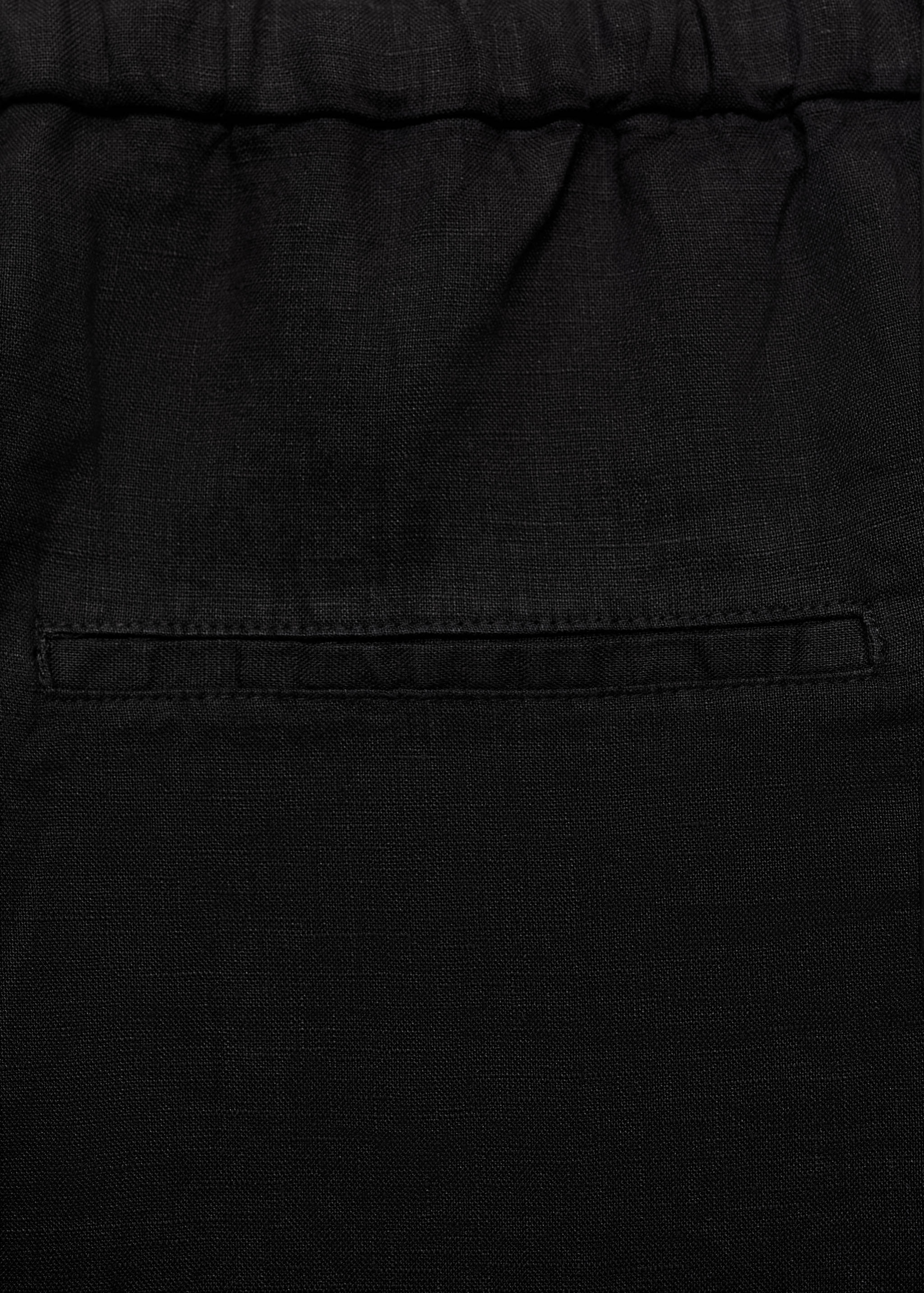 Linen jogger trousers - Details of the article 0