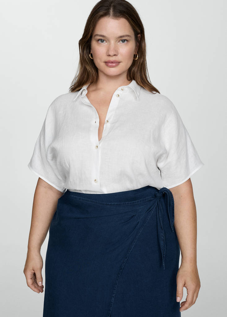 Lyocell sarong skirt — Dark Blue