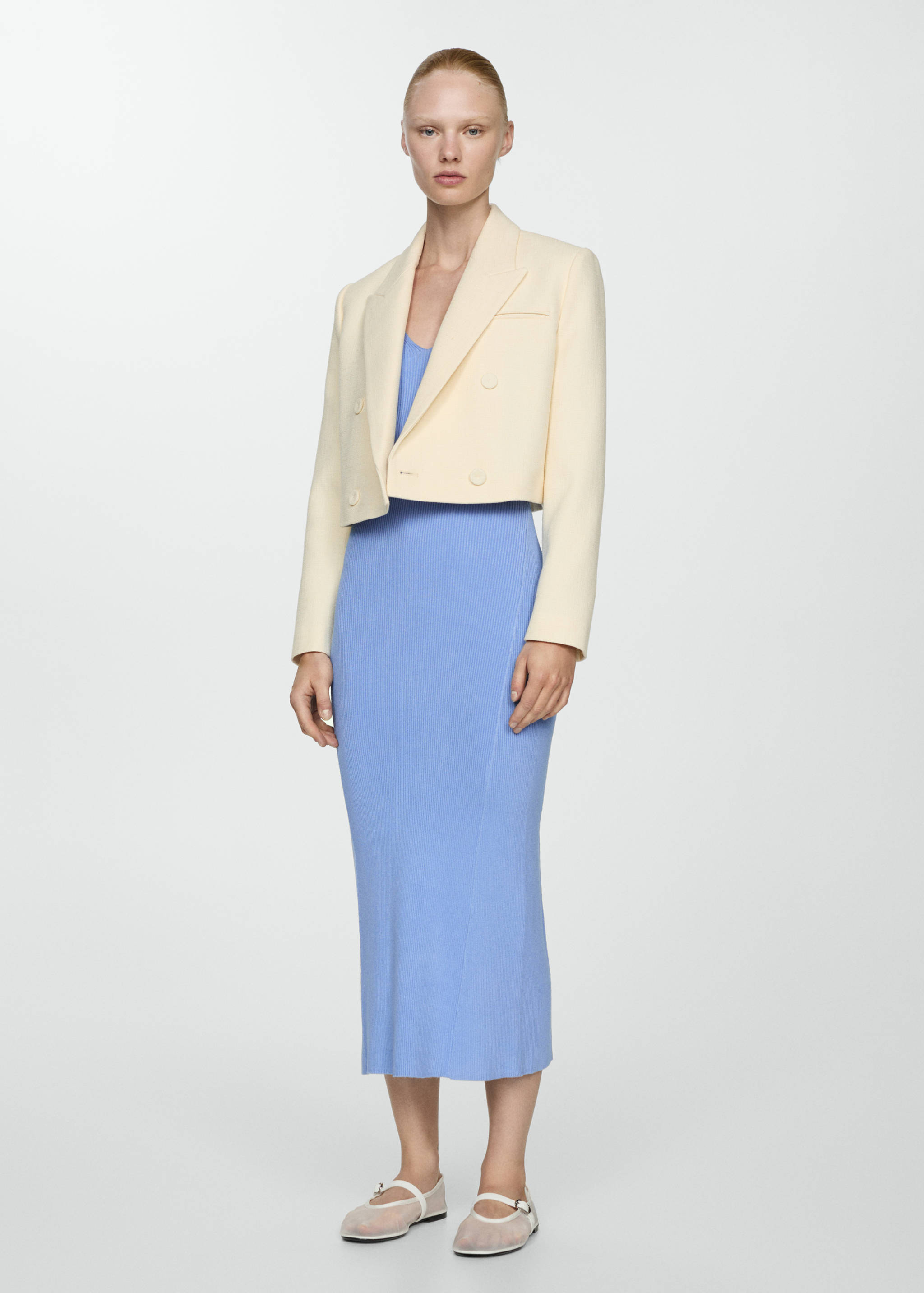 Robe bretelles maille - Plan général