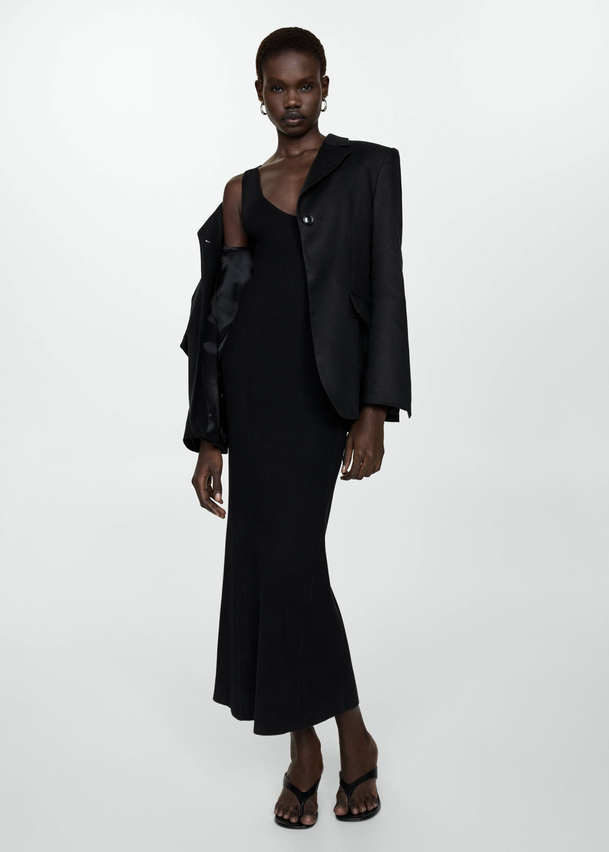 Robe bretelles maille - Plan général