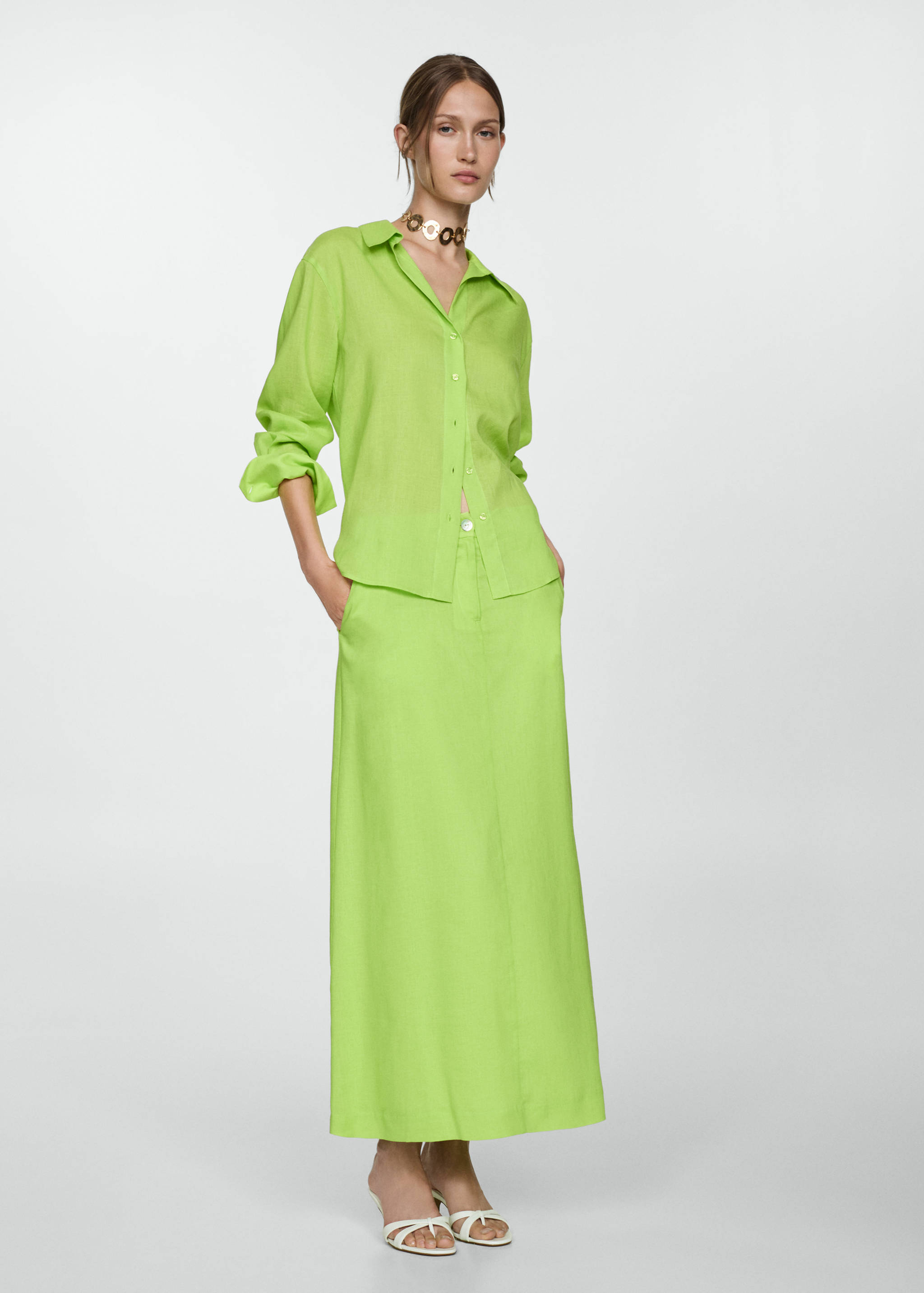 Chemise manches longues Lyocell - Plan général