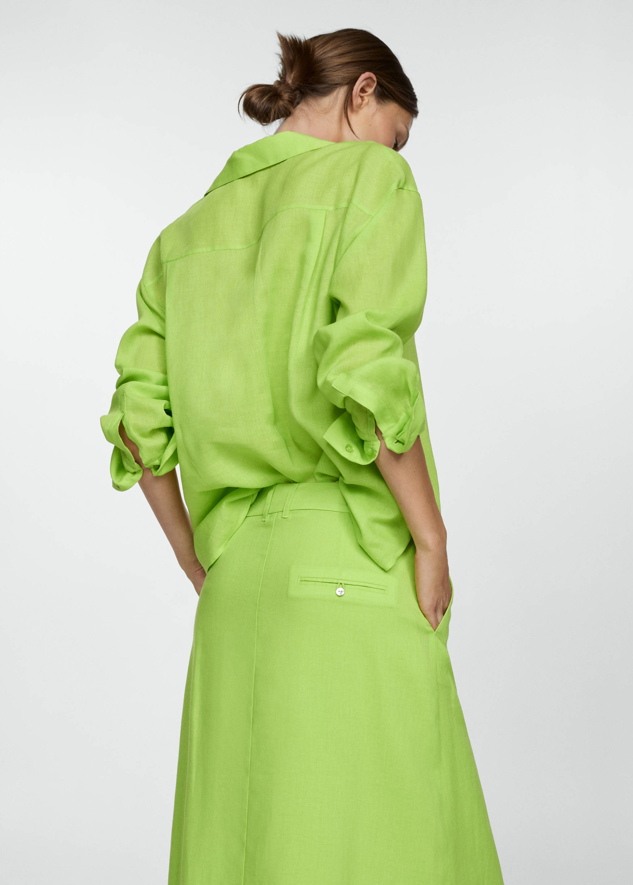 Chemise manches longues Lyocell - Verso de l’article