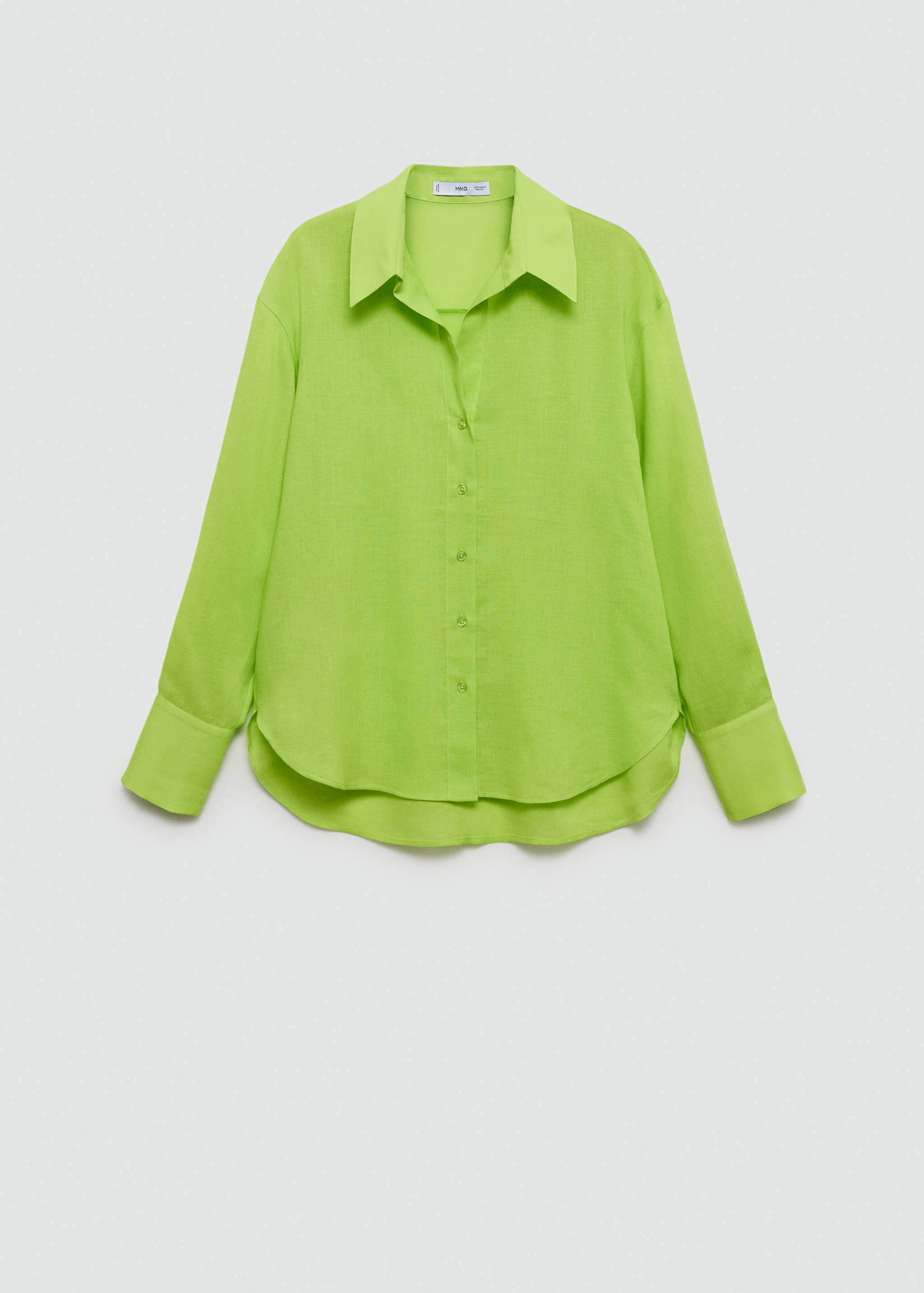 Camisa de liocel com manga comprida - Artigo sem modelo