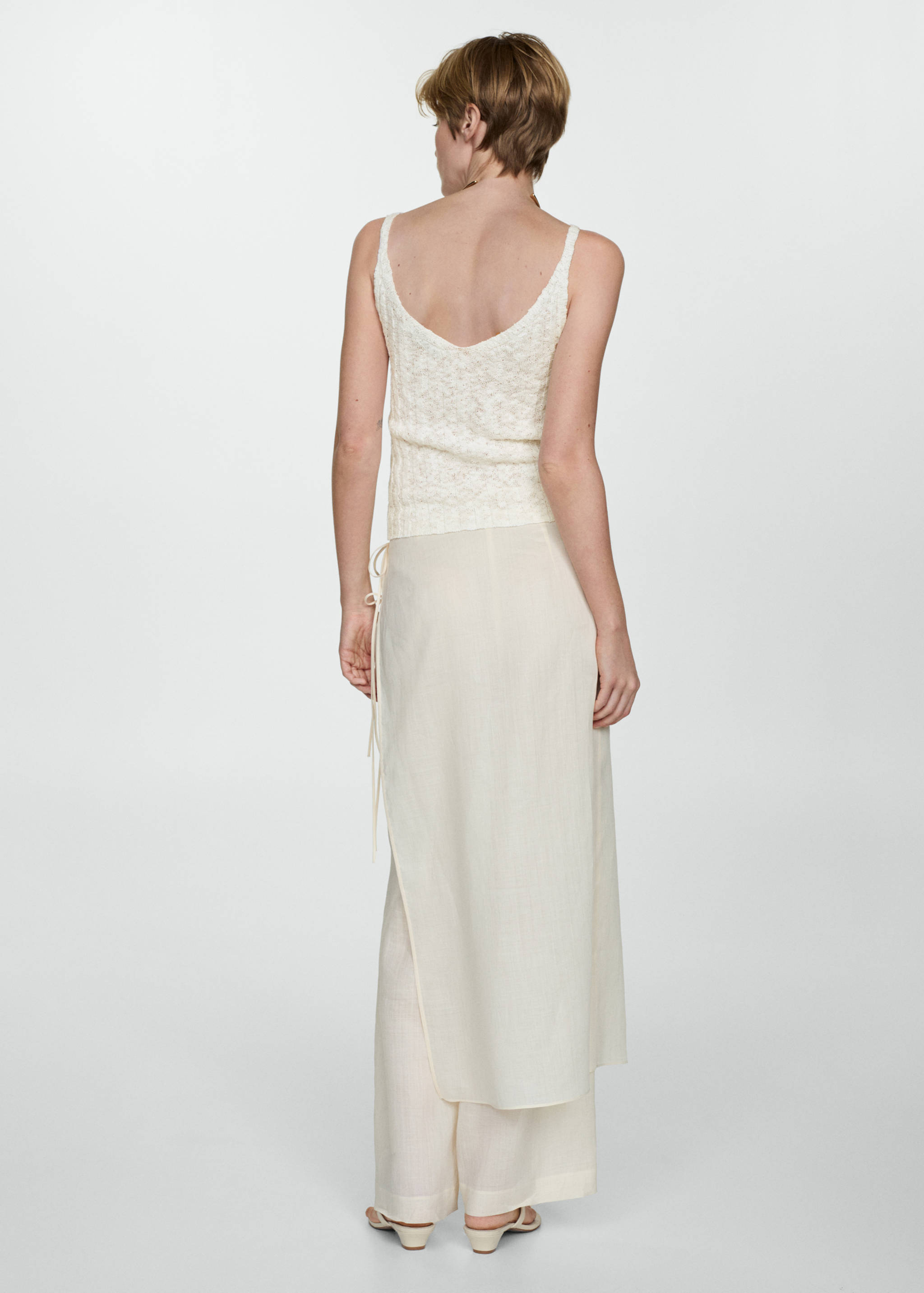 Knit strap top - Reverse of the article