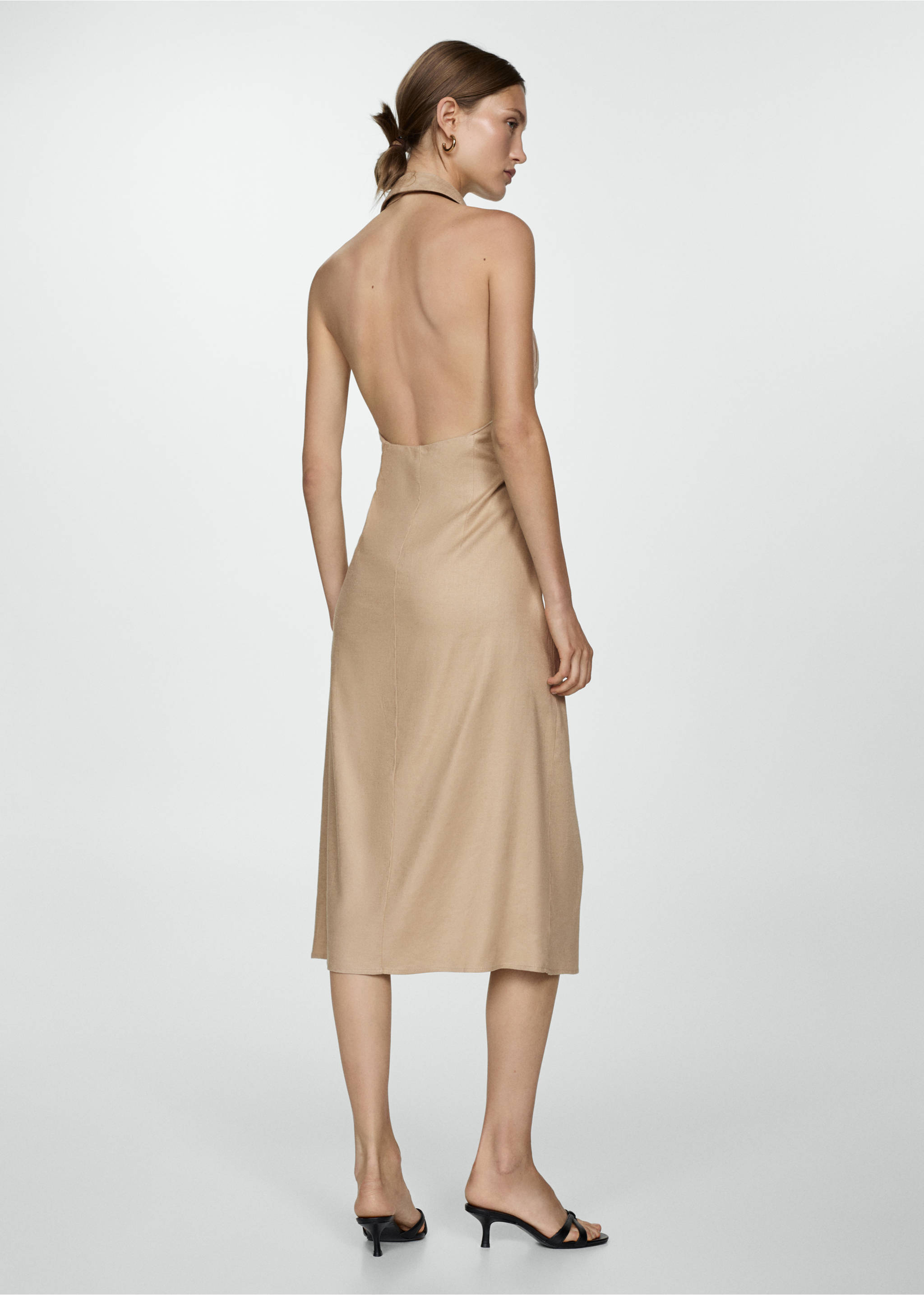 Robe col polo ouverture - Verso de l’article, Sable. Ref: 77050343-00.