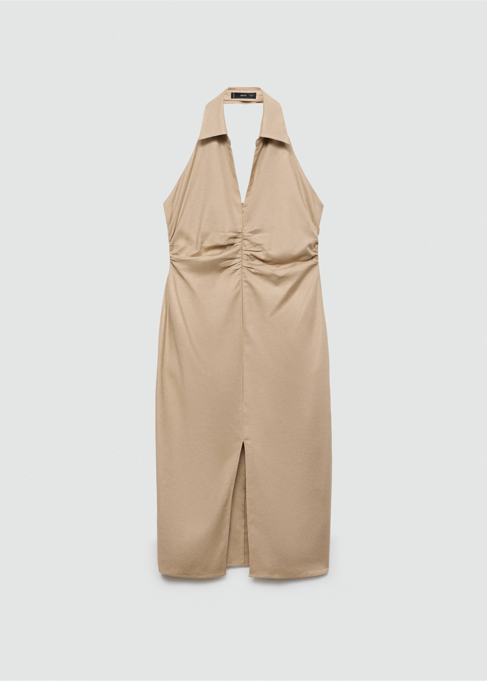 Robe col polo ouverture - Article sans modèle, Sable. Ref: 77050343-00.